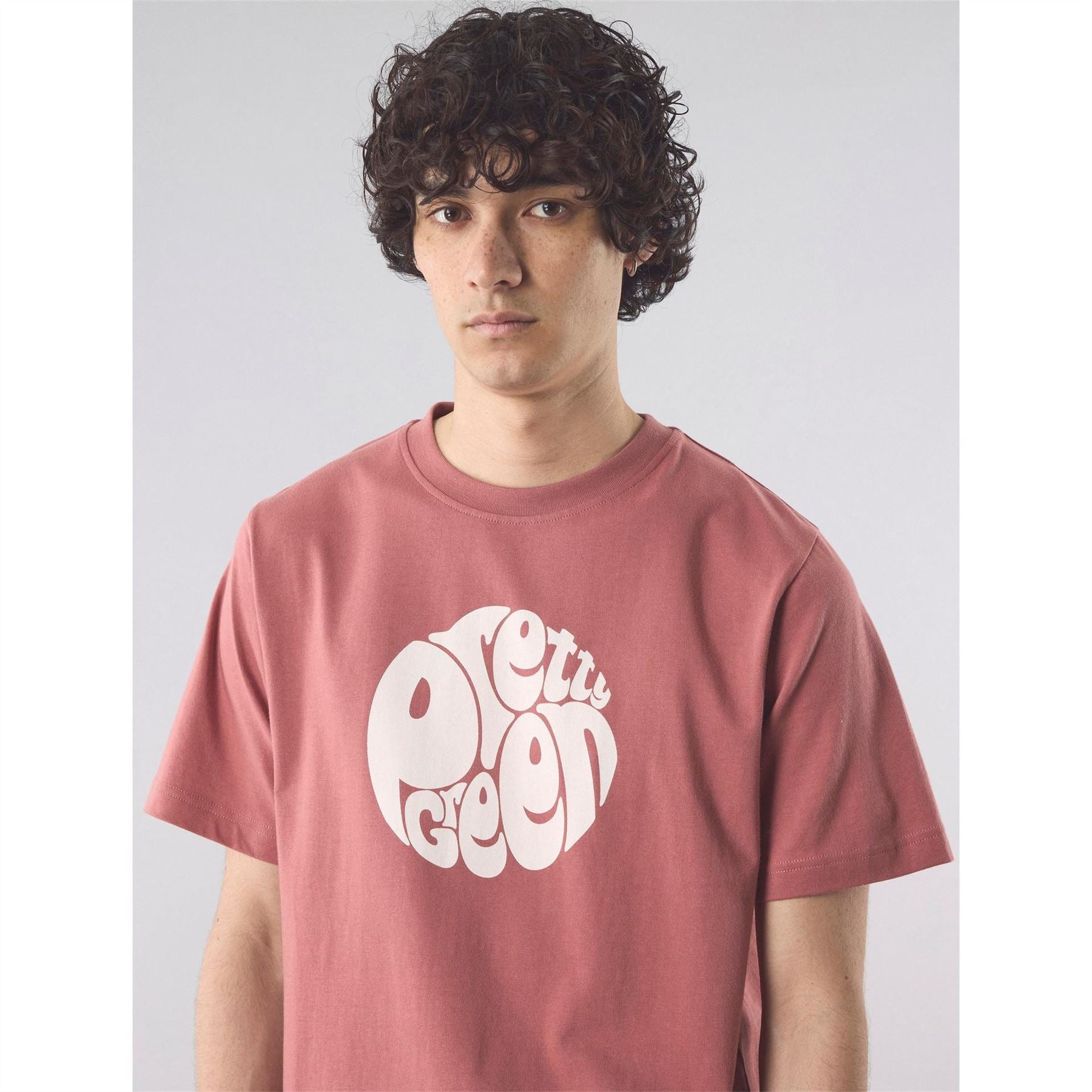 Pretty Green Logo Print Crew Neck Short Sleeve T-Shirt