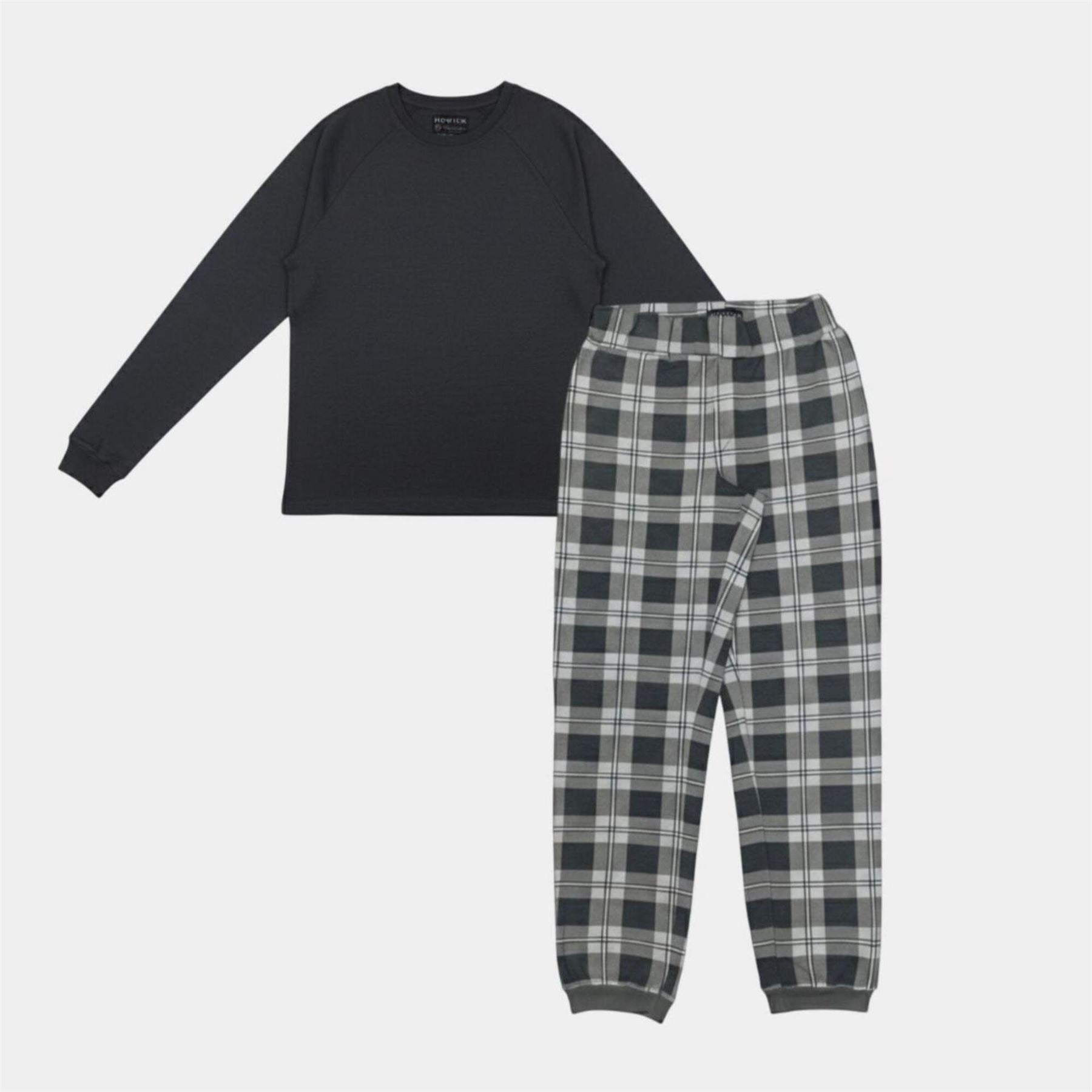 Howick  Cotton Crew Neck Long Sleeve Pyjama Sets