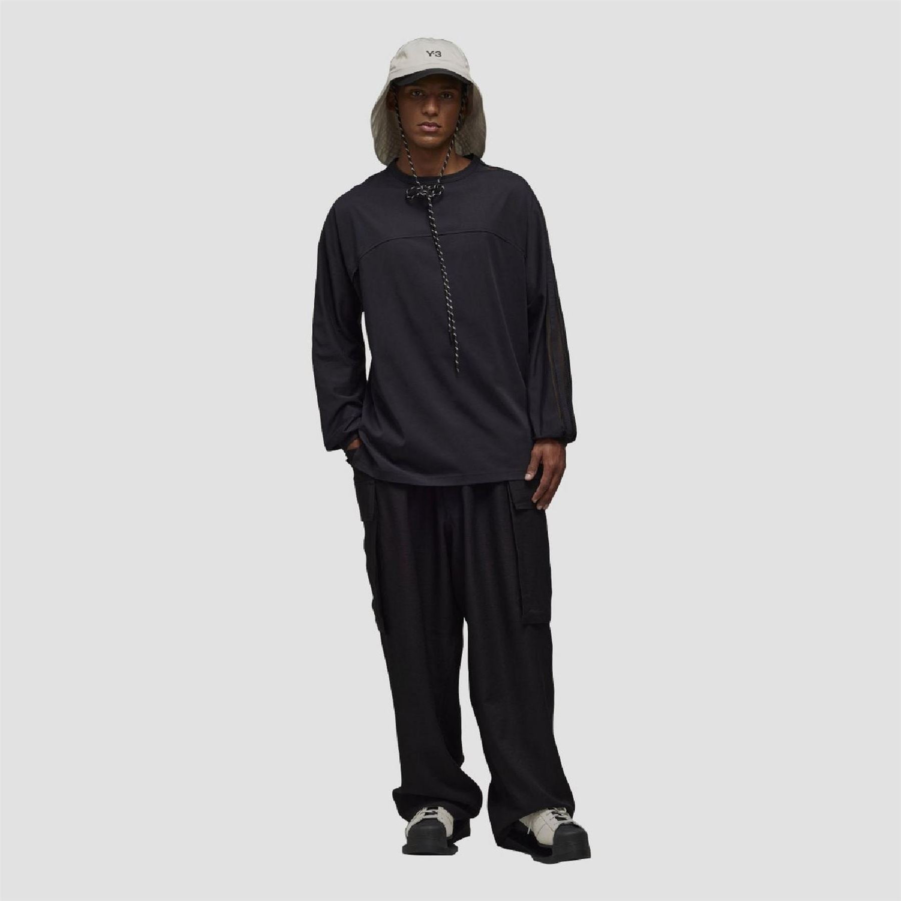 Y3 Stripes Long Sleeve T-Shirt