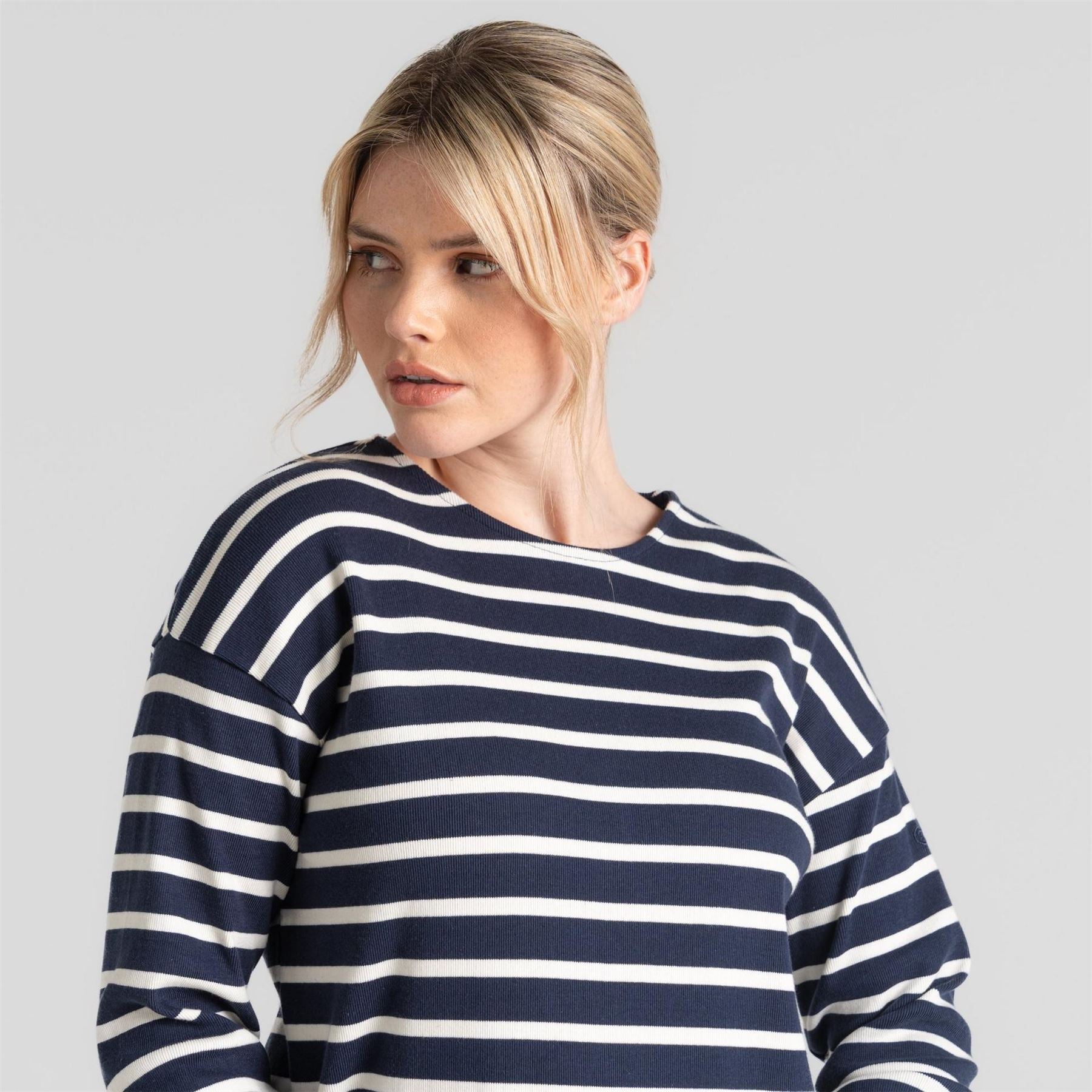 Craghoppers Sinead Boat Neck Long Sleeve Drop Shoulder Jersey Top