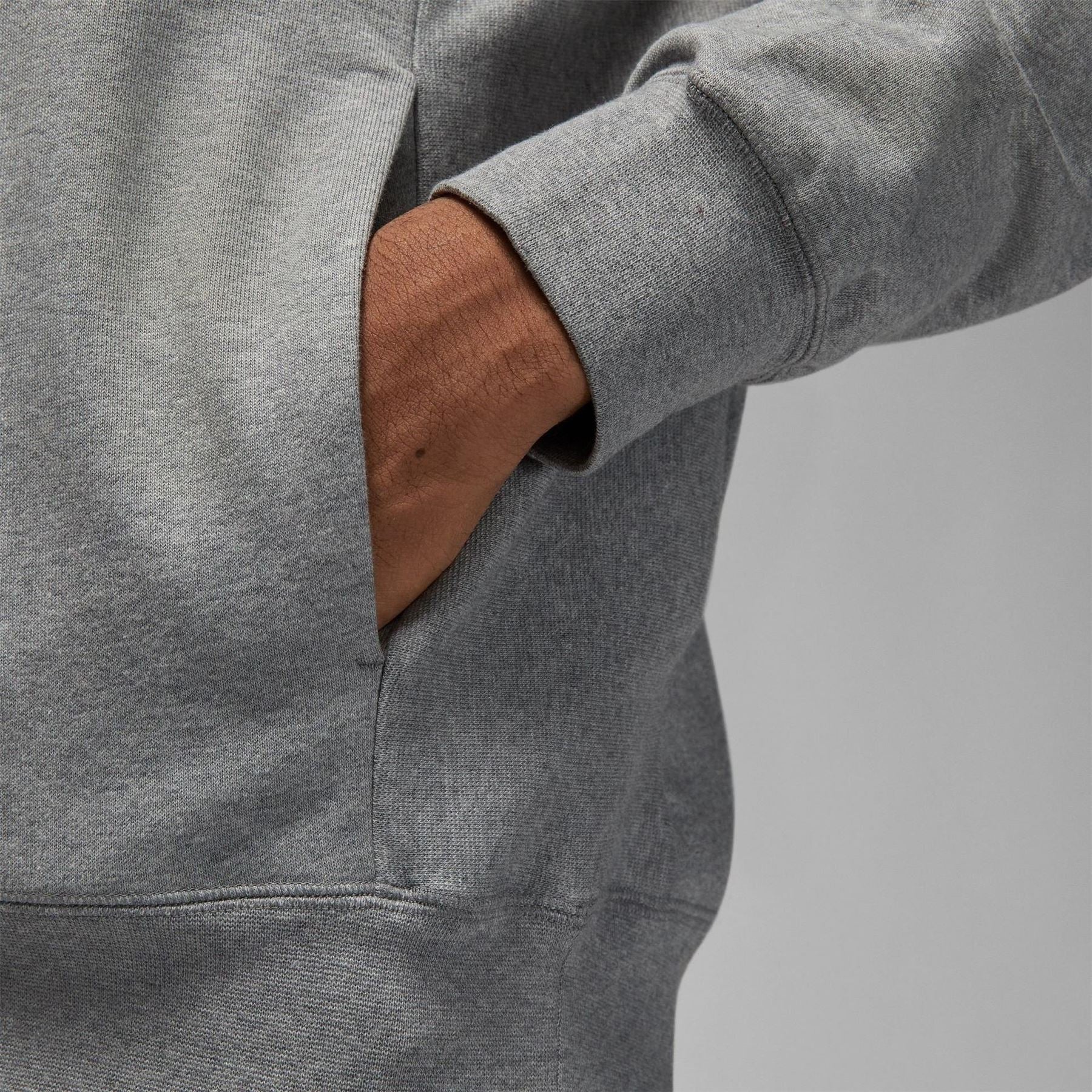 Air Jordan Mens Dri Fit Sport Crossover Fleece Hoodie