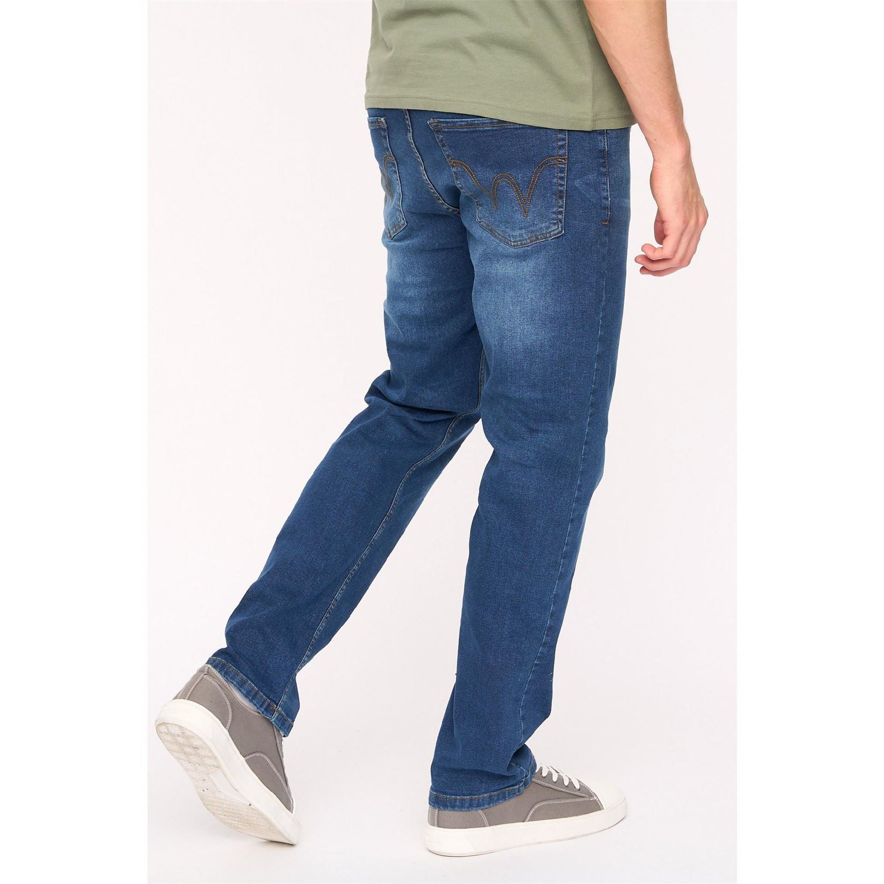 Duck and Cover Straight Fit Five Pocket Jeans