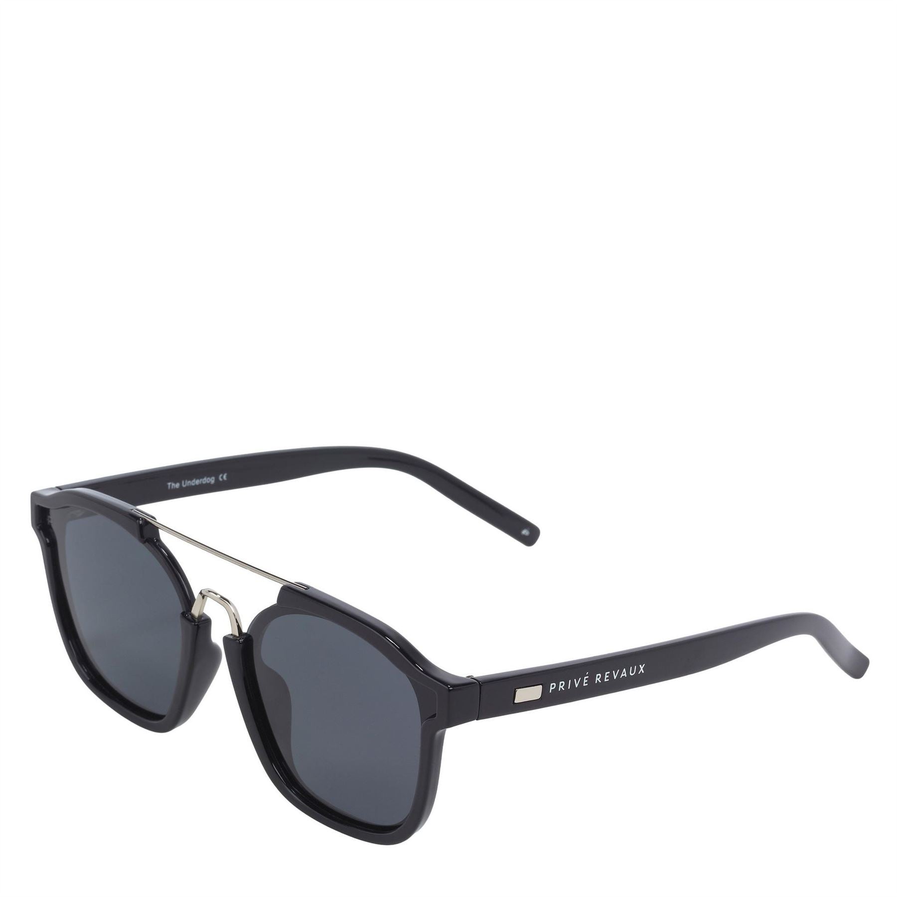 Prive Revaux R The Underdog Rectangle Double Bridge Sunglasses