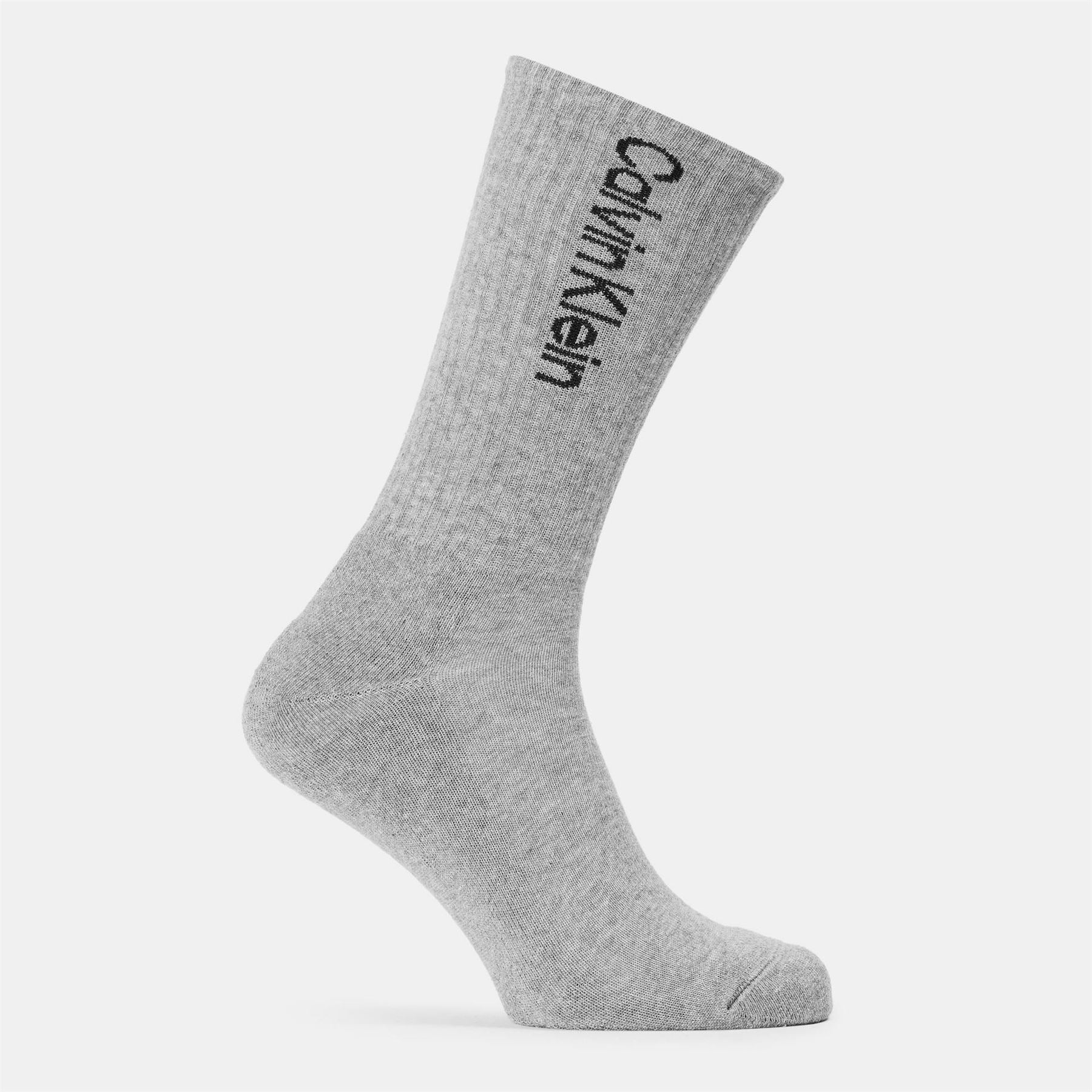 Calvin Klein 3 Pack Lettering Crew Socks