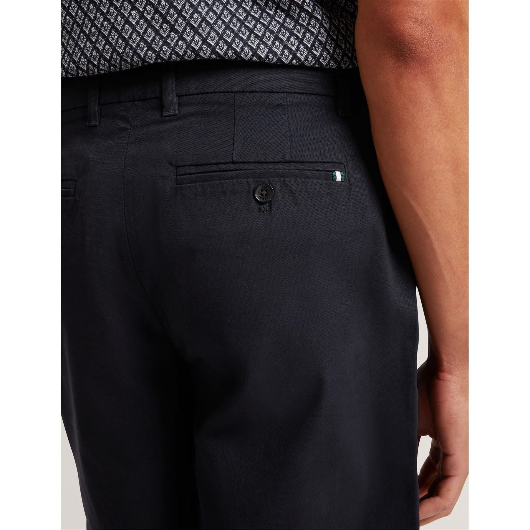 Ted Baker Solid Patterned Chino Shorts