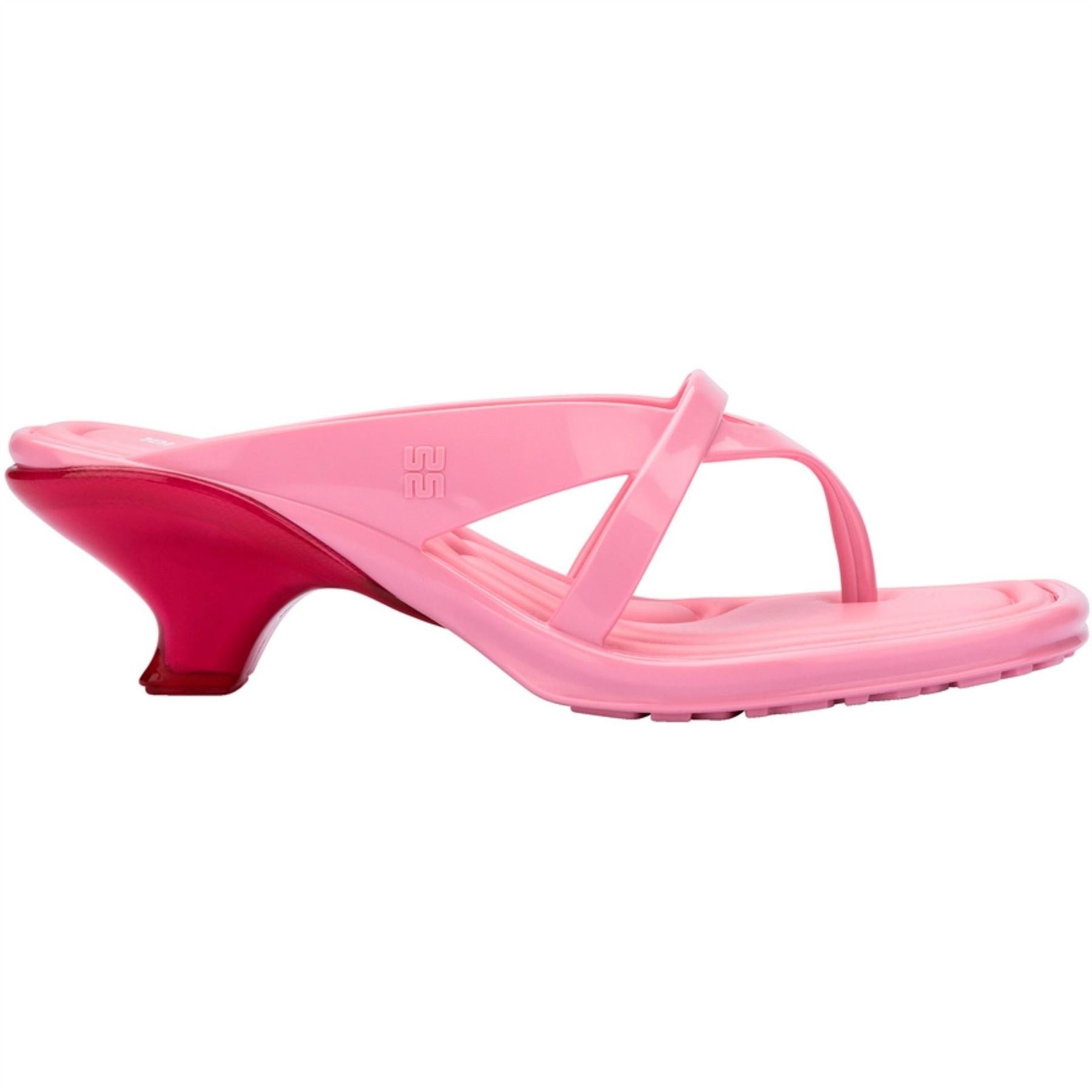 Melissa Layla Solid Patterned Toe Post Sandals
