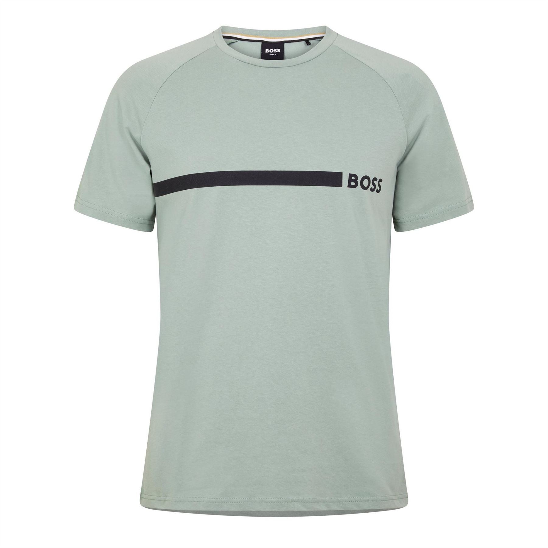 Boss Logo Cotton Short Sleeve Crew Neck Slim Fit T Shirt