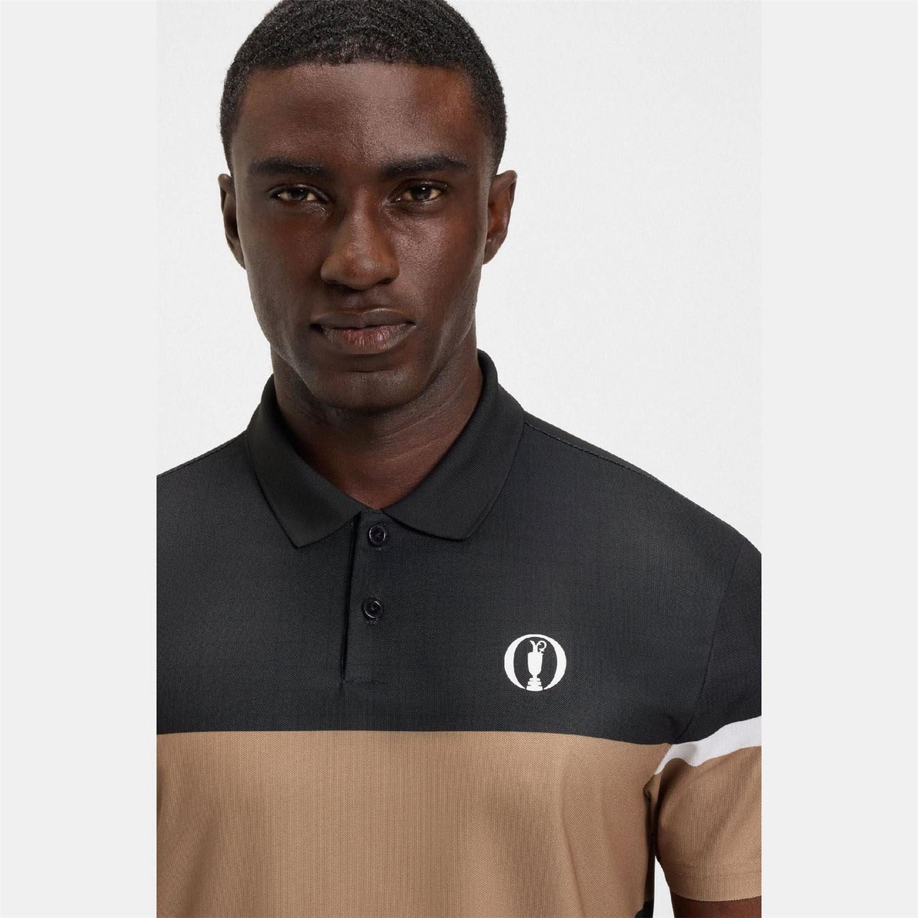 Boss Open 25 Paddy Grid Pattern Polo Shirt