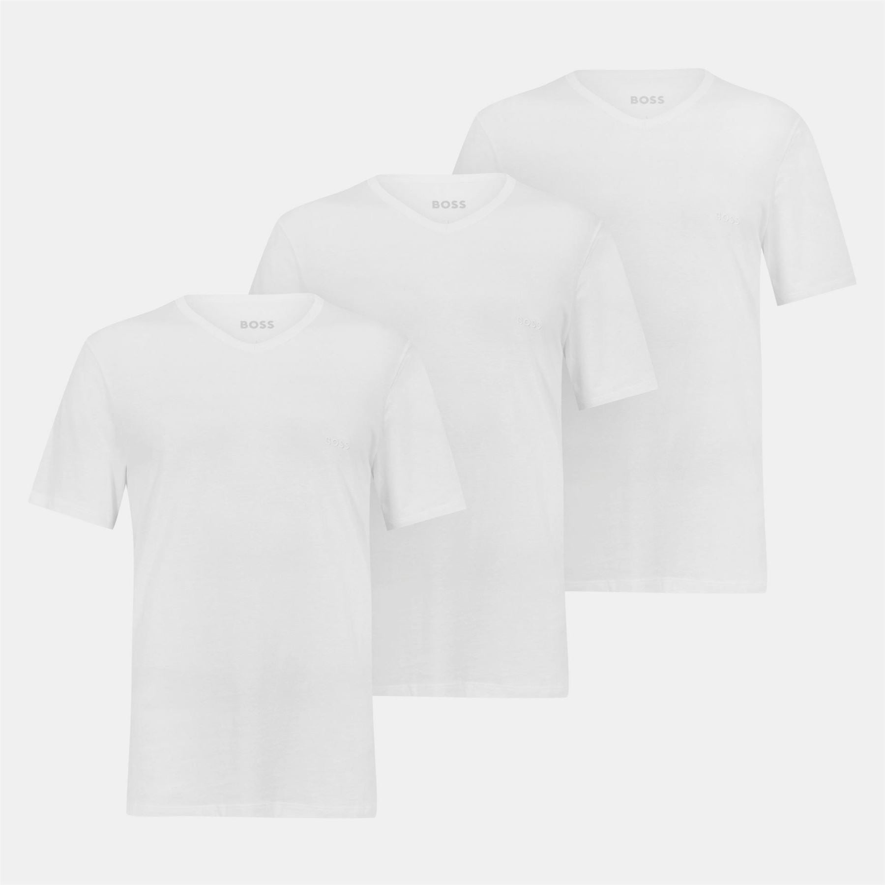 Boss BOSS Bodywear 3 Pack T Shirts   Soft Breathable Fabric with Logo Detail