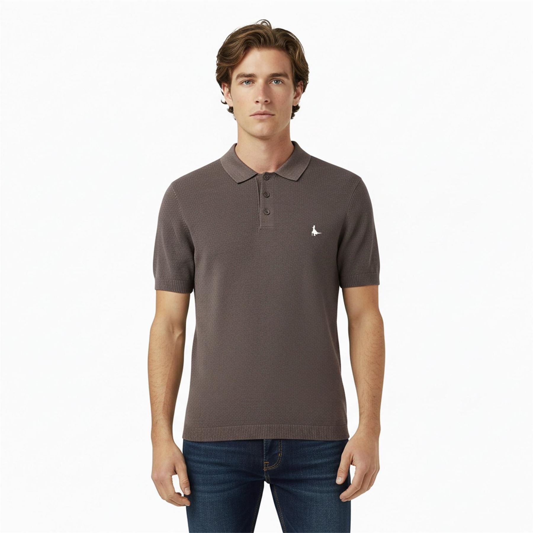 Jack Wills Knitted Short Sleeve Polo Shirt