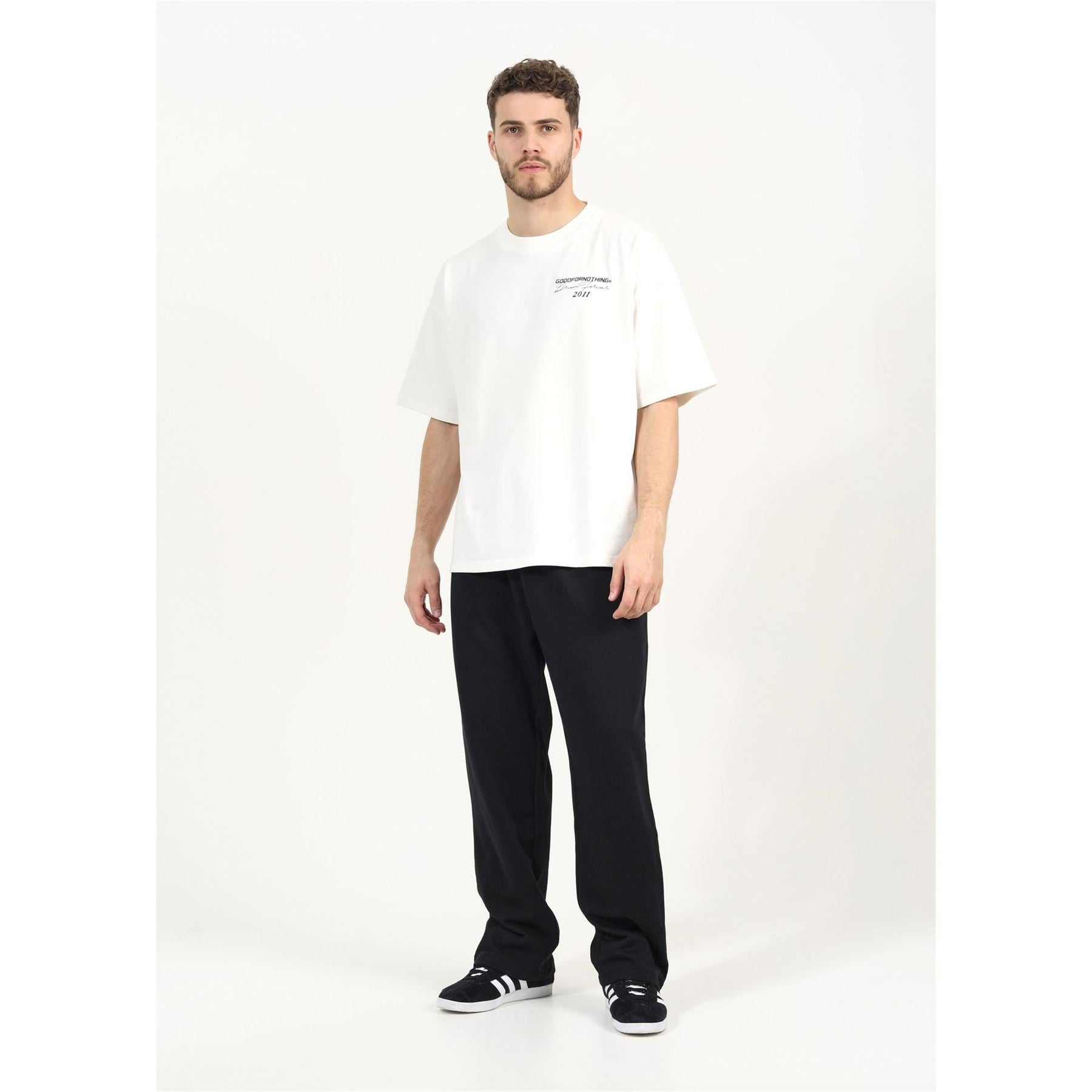 Brave Soul Wide Leg Joggers With Open Hem