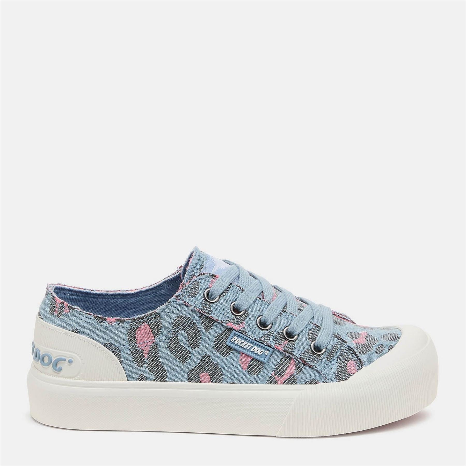 Rocket Dog Jazzin Monroe Leopard Canvas Low Top Sneakers
