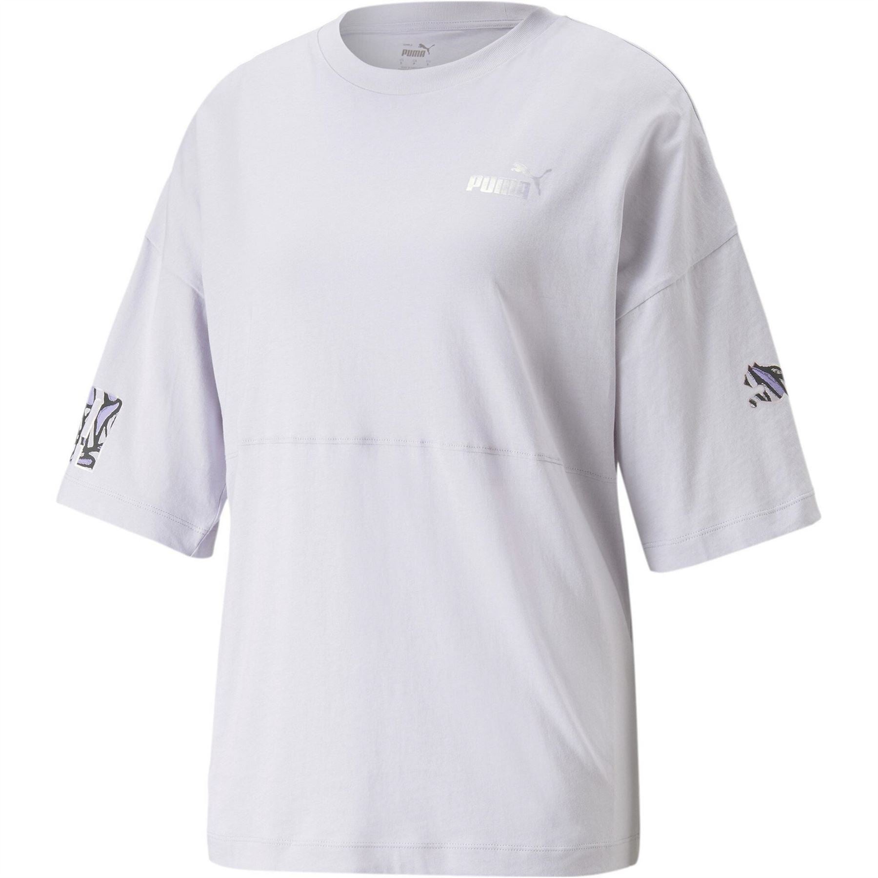 Puma Oversize Fit Colorblock Crew Neck T-Shirt