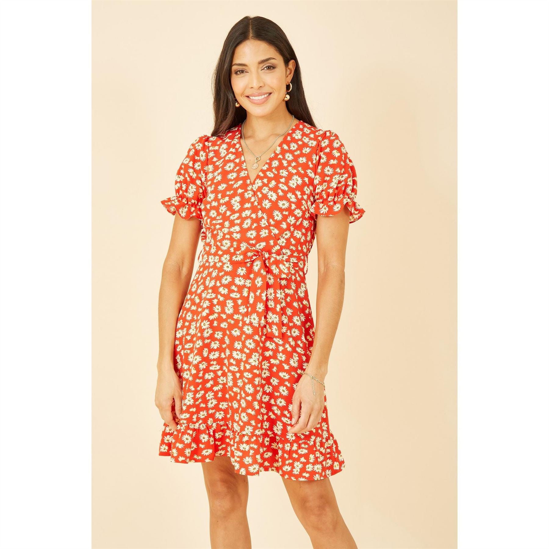 Mela London Daisy Print Wrap Dress