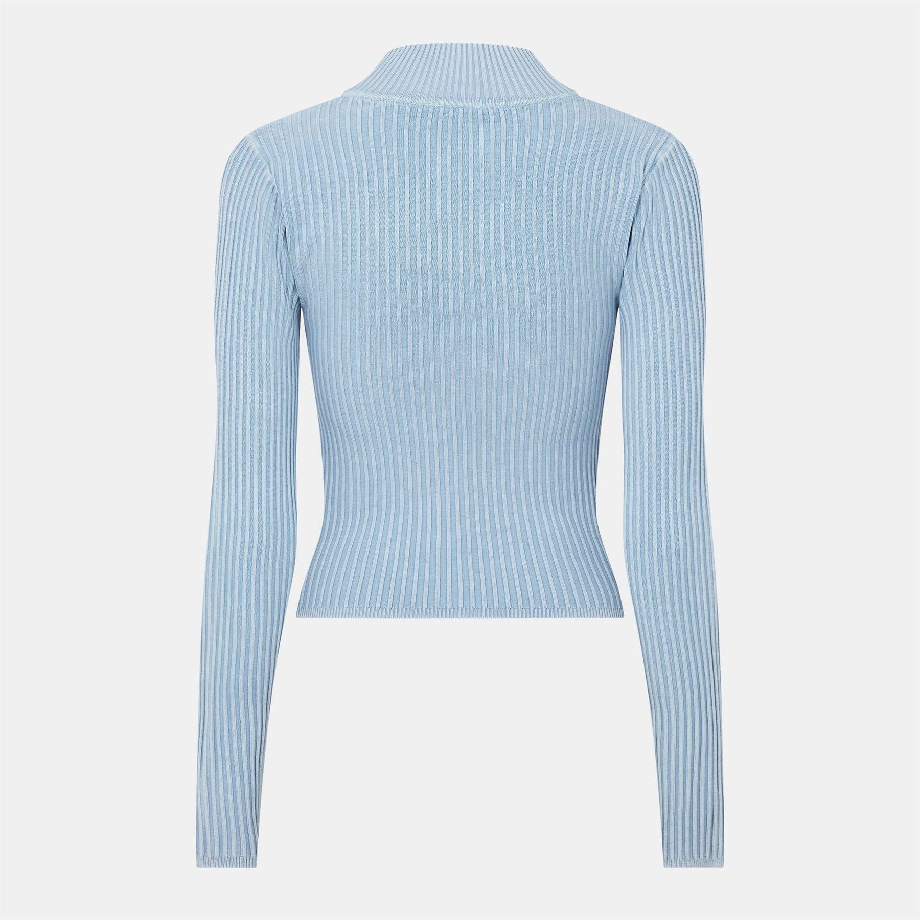 Jack Wills Acid Wash Zip Through Top