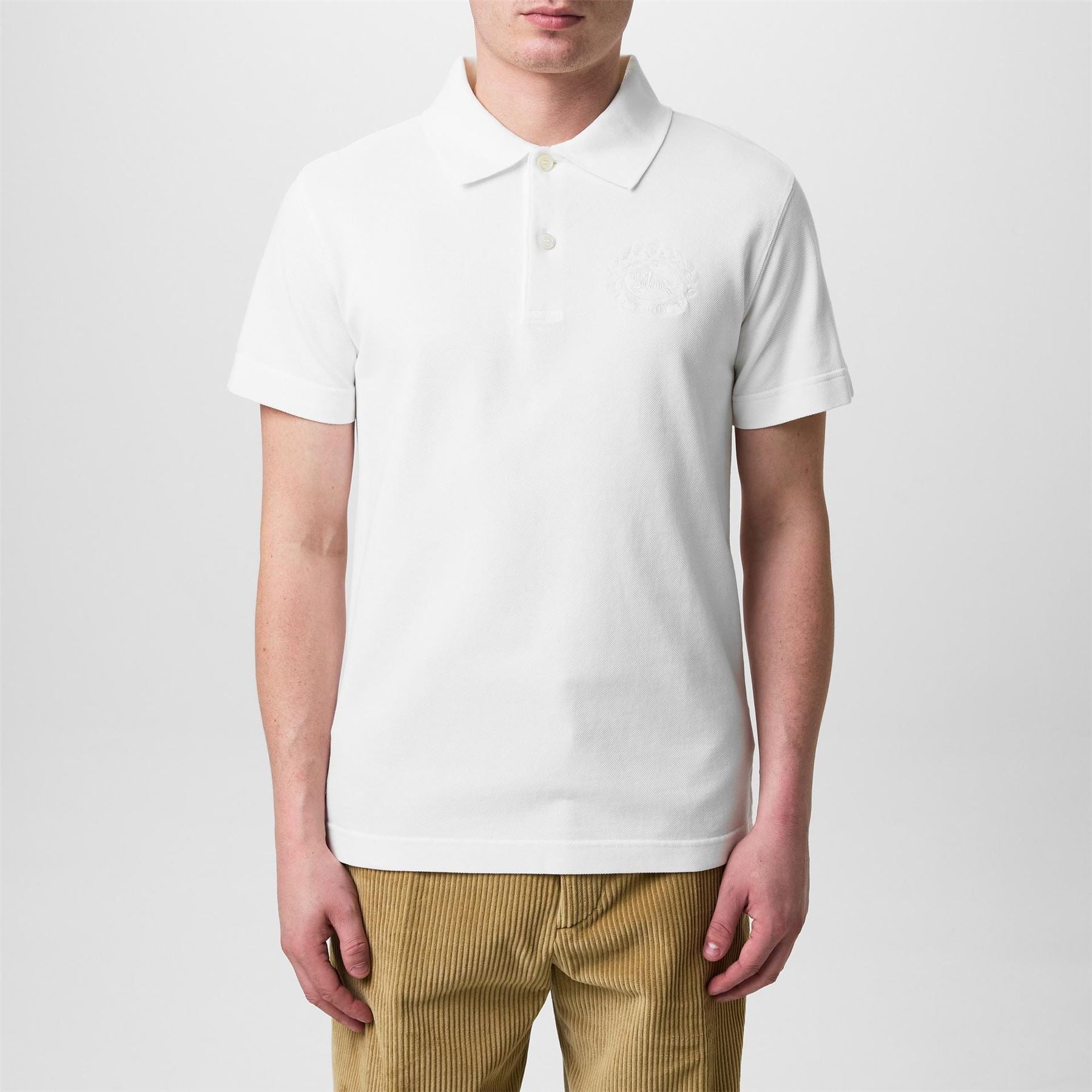 Crosshatch Preece Bold Logo Collared Neck Short Sleeve Polo Shirt
