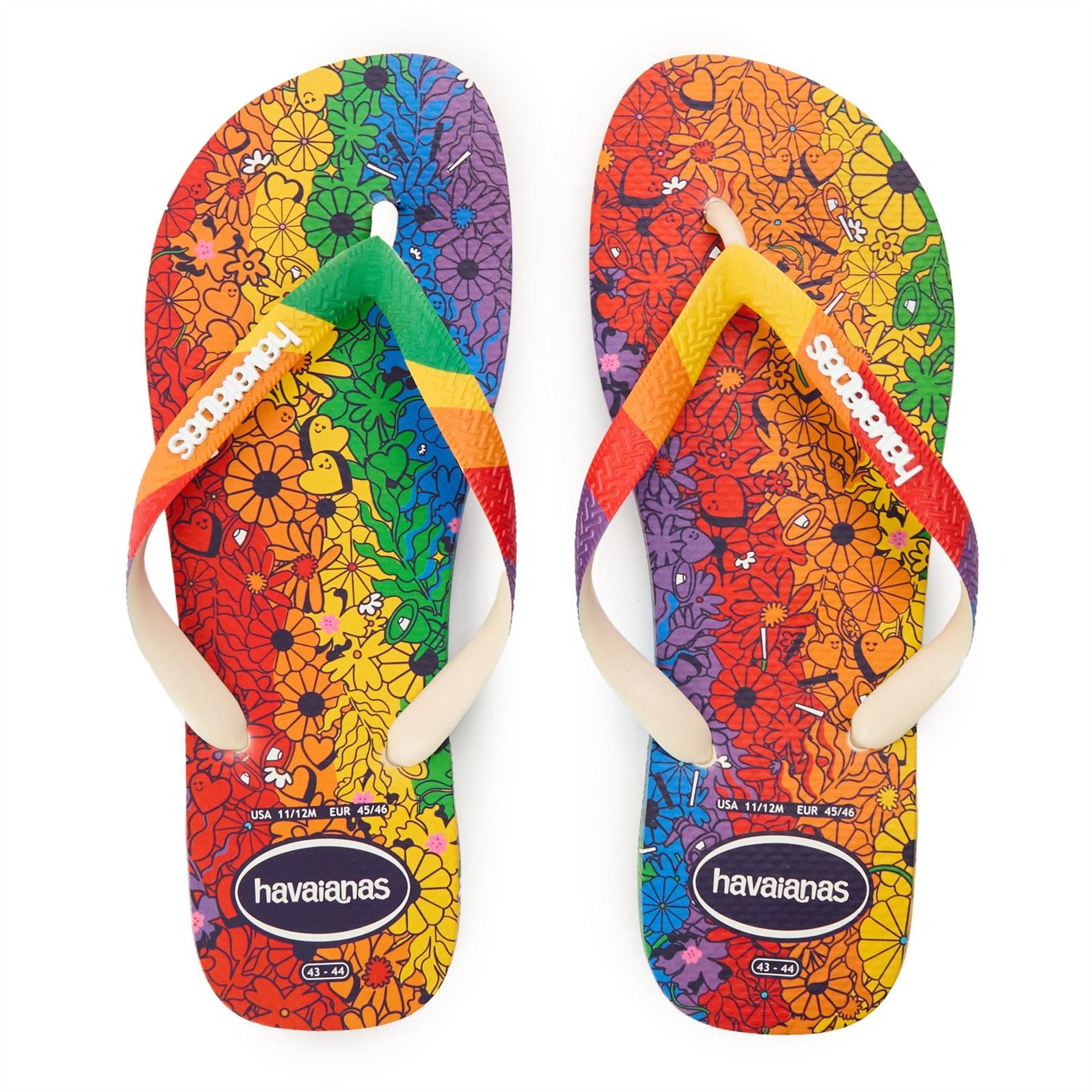 Havaianas Hav. Top Pride Premium Beige 39 40 Flip Flops Unisex Adults