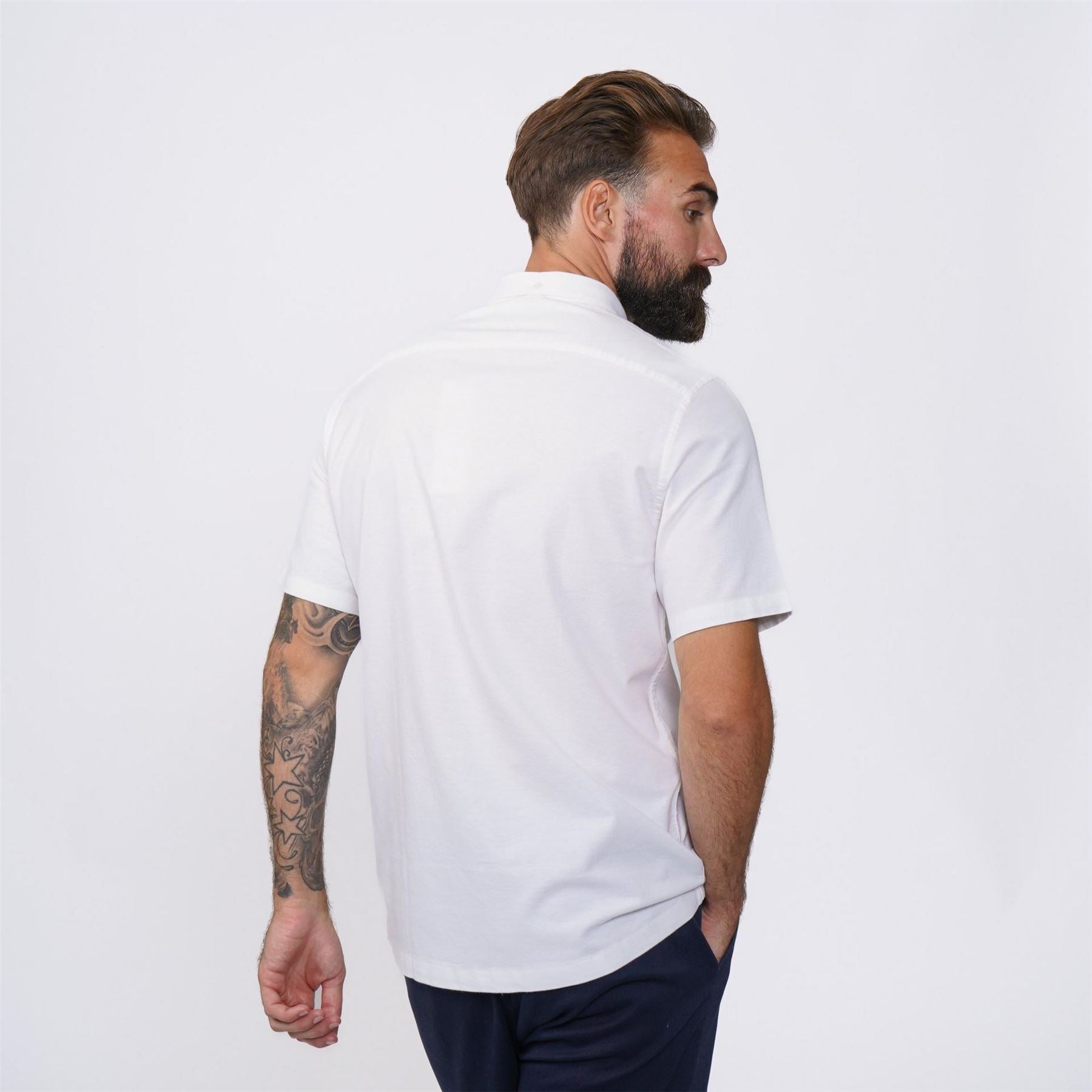 Firetrap Mens Classic Oxford Short Sleeve Shirt