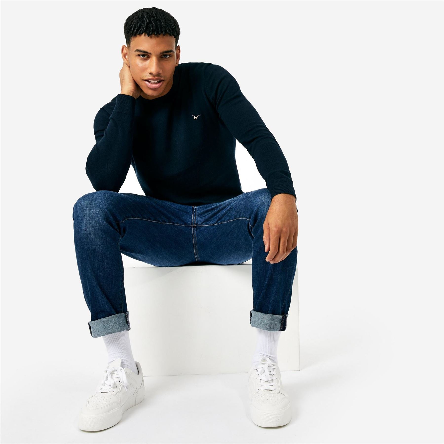 Jack Wills Seabourne Crew Neck Logo Jumper