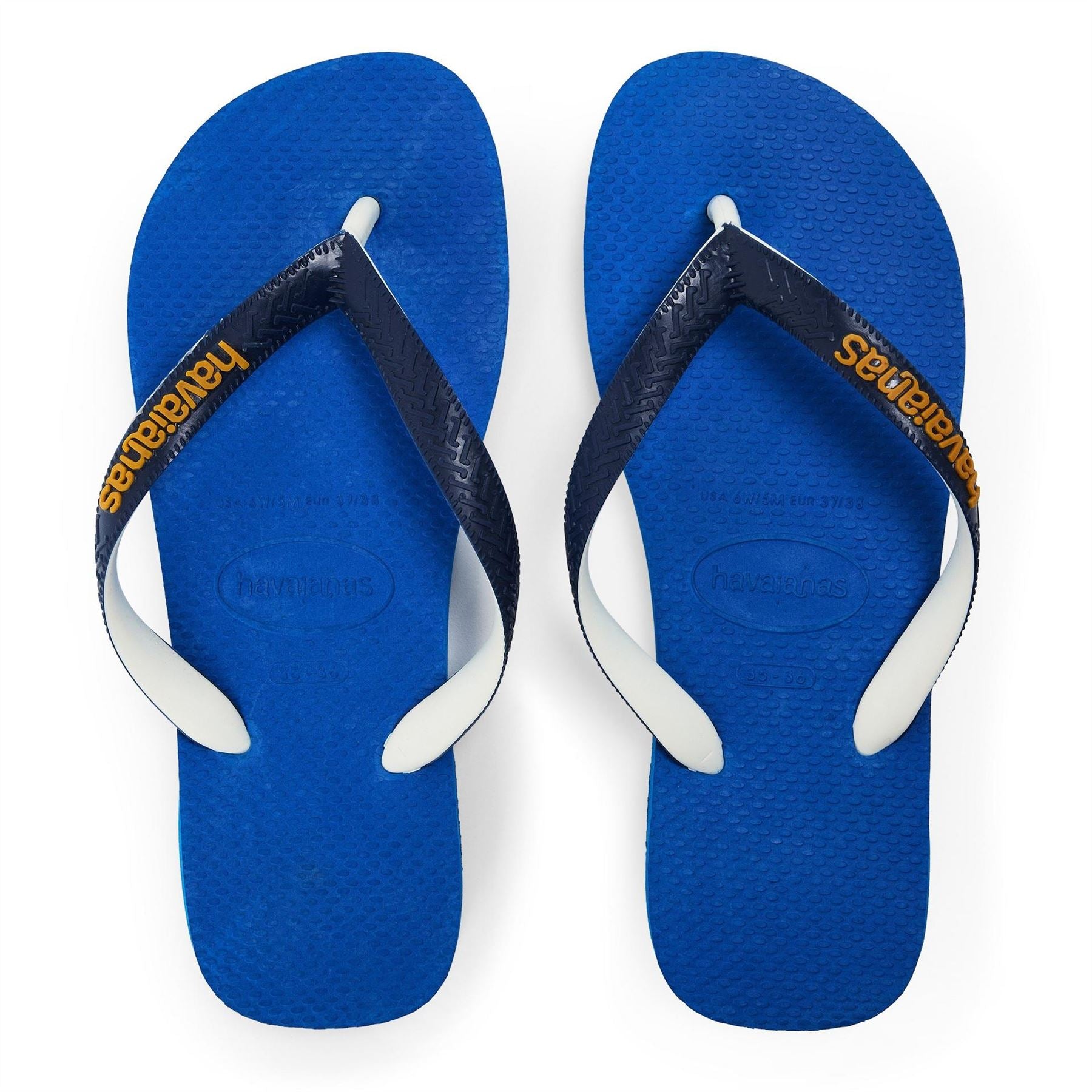 Havaianas Womens Top Mix Blue Star 35 36 Flip Flops