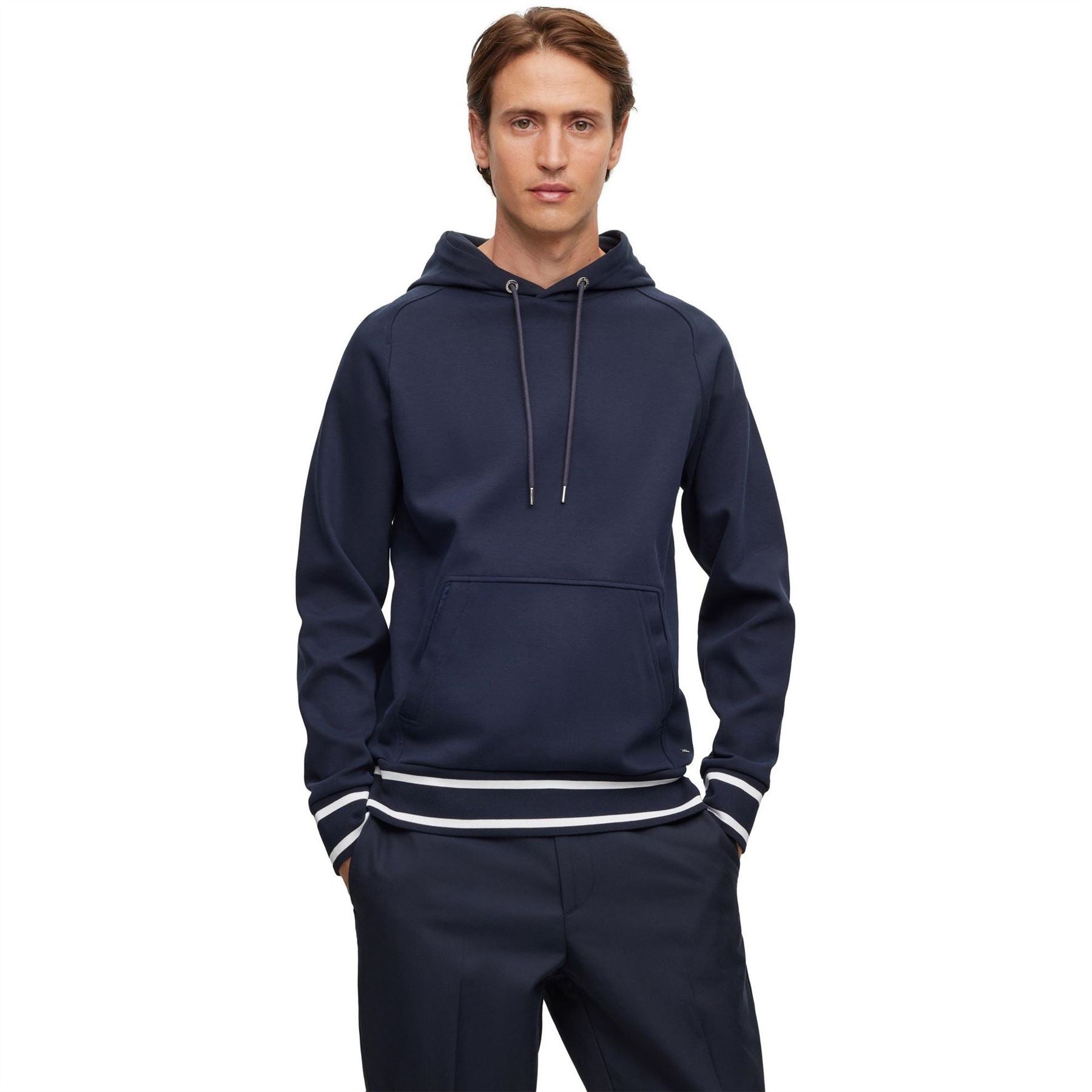 Boss Hooded Neck Raglan Sleeve Sweatshirt