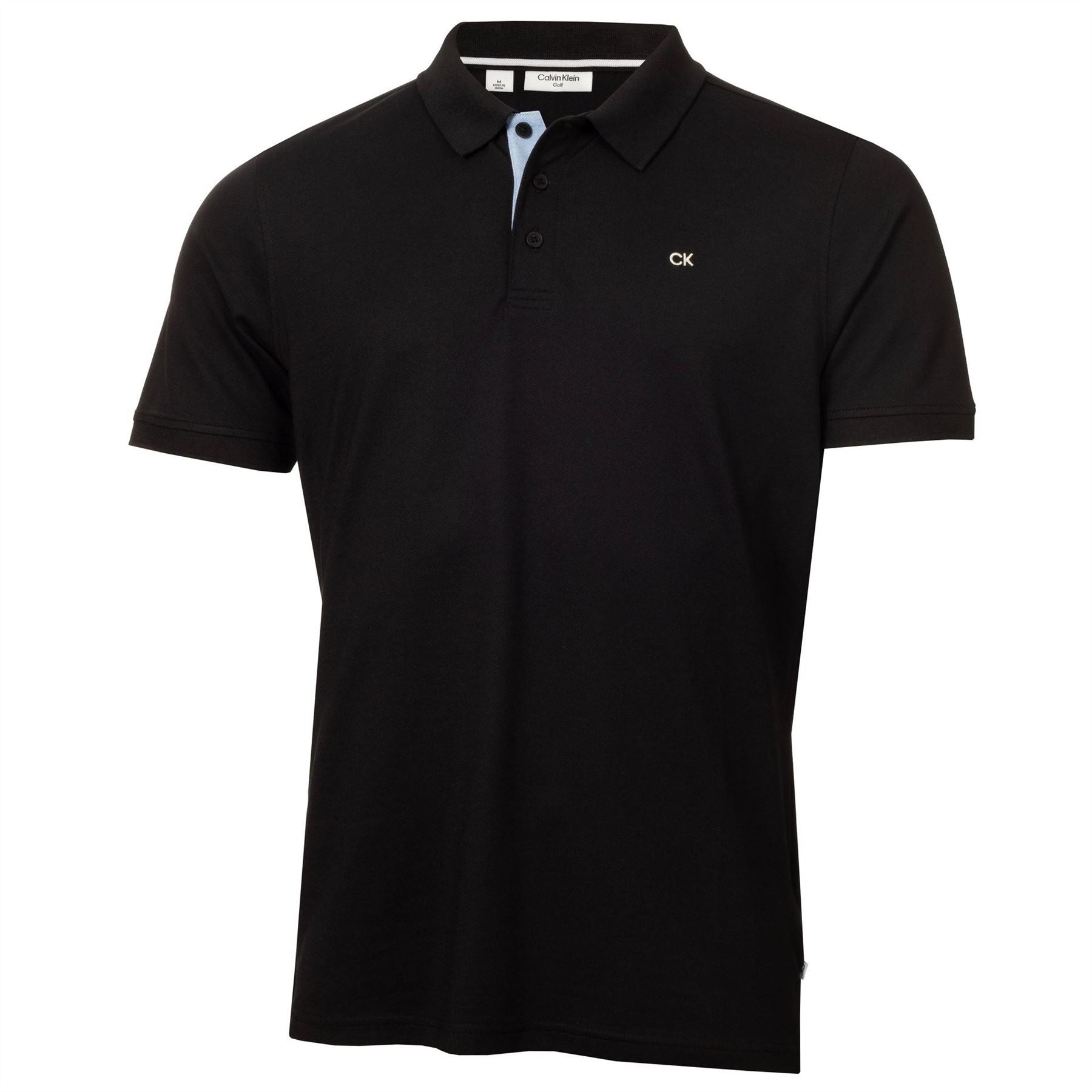Calvin Klein Golf Embroidered Collared Neck Short Sleeve Polo Shirt