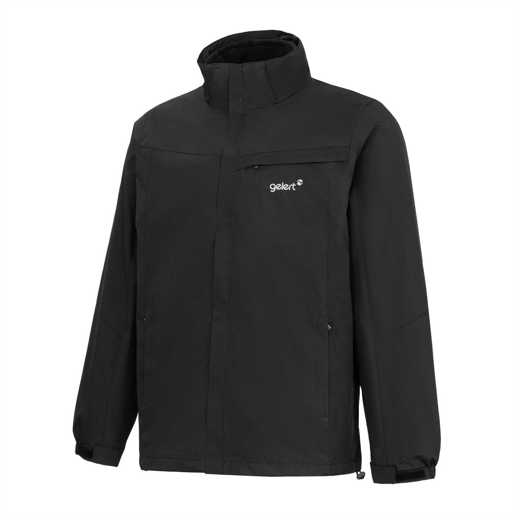 Gelert 3 In 1 Waterproof Windproof Detachable Hood Long Sleeve Jacket