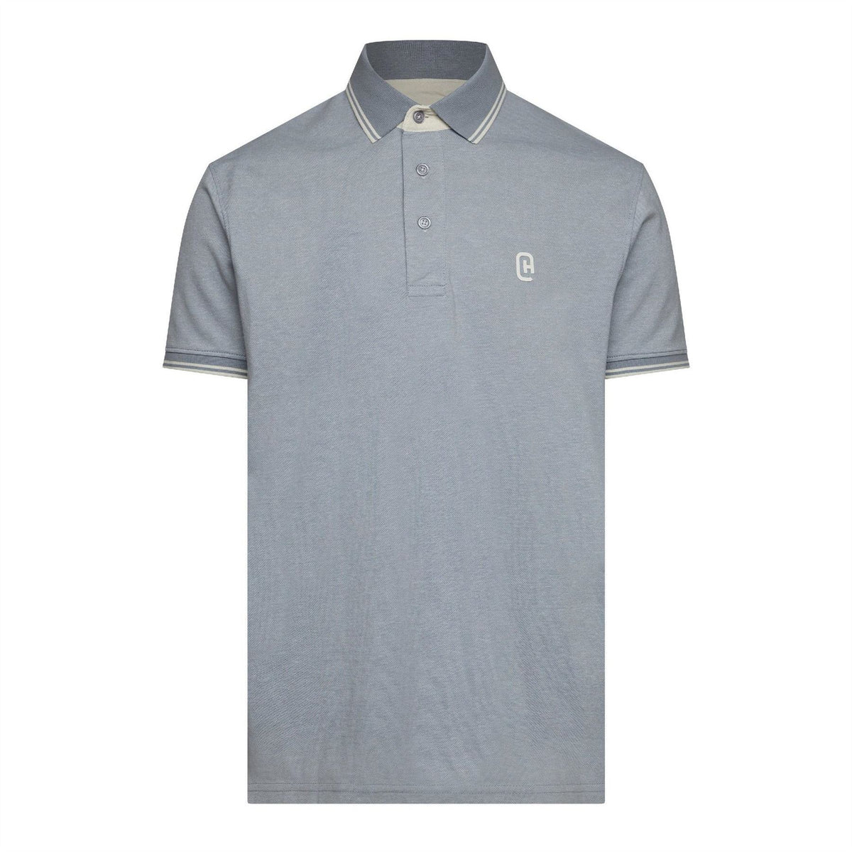 Crosshatch Preece Bold Logo Collared Neck Short Sleeve Polo Shirt