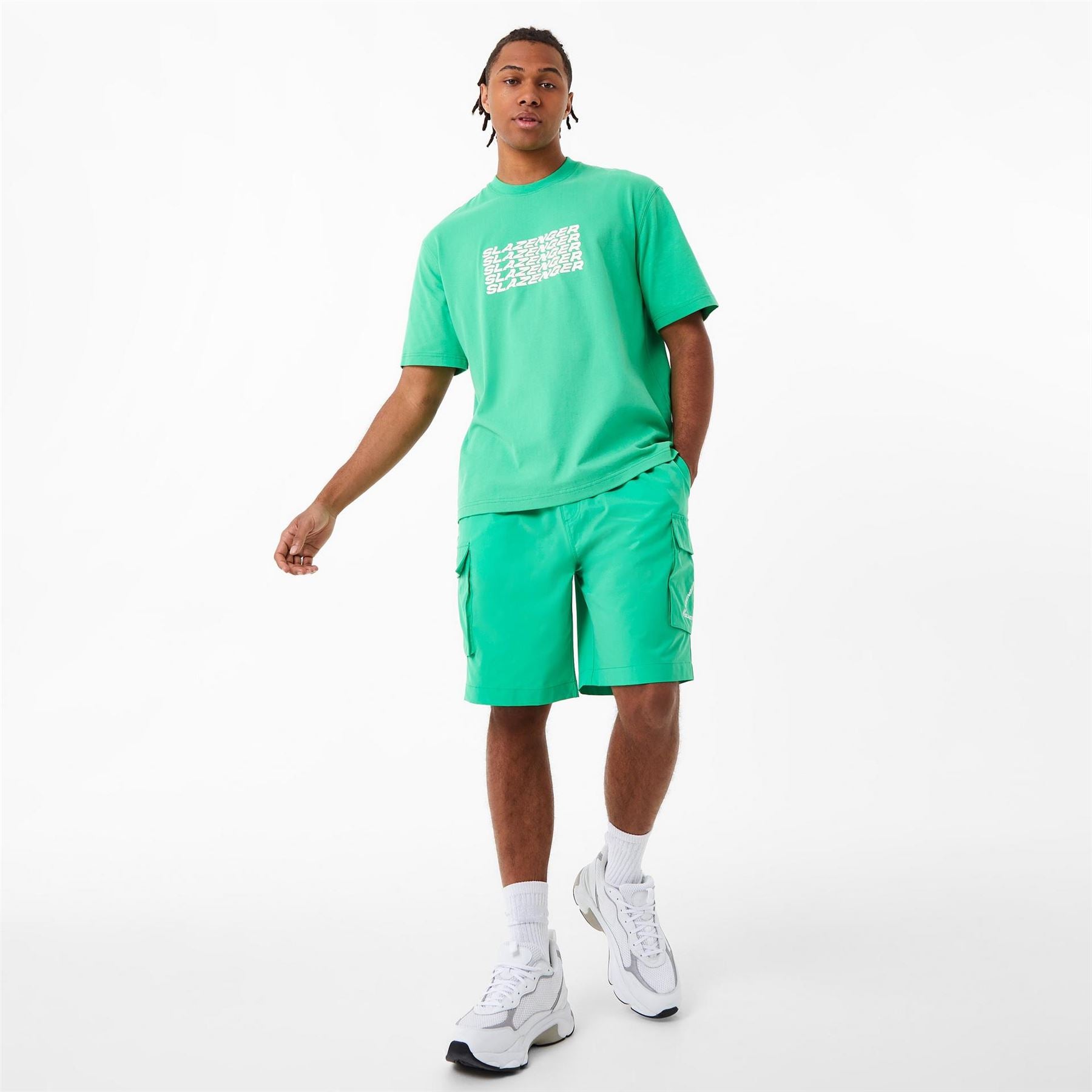 Slazenger Mens Ft. Aitch Cargo Shorts