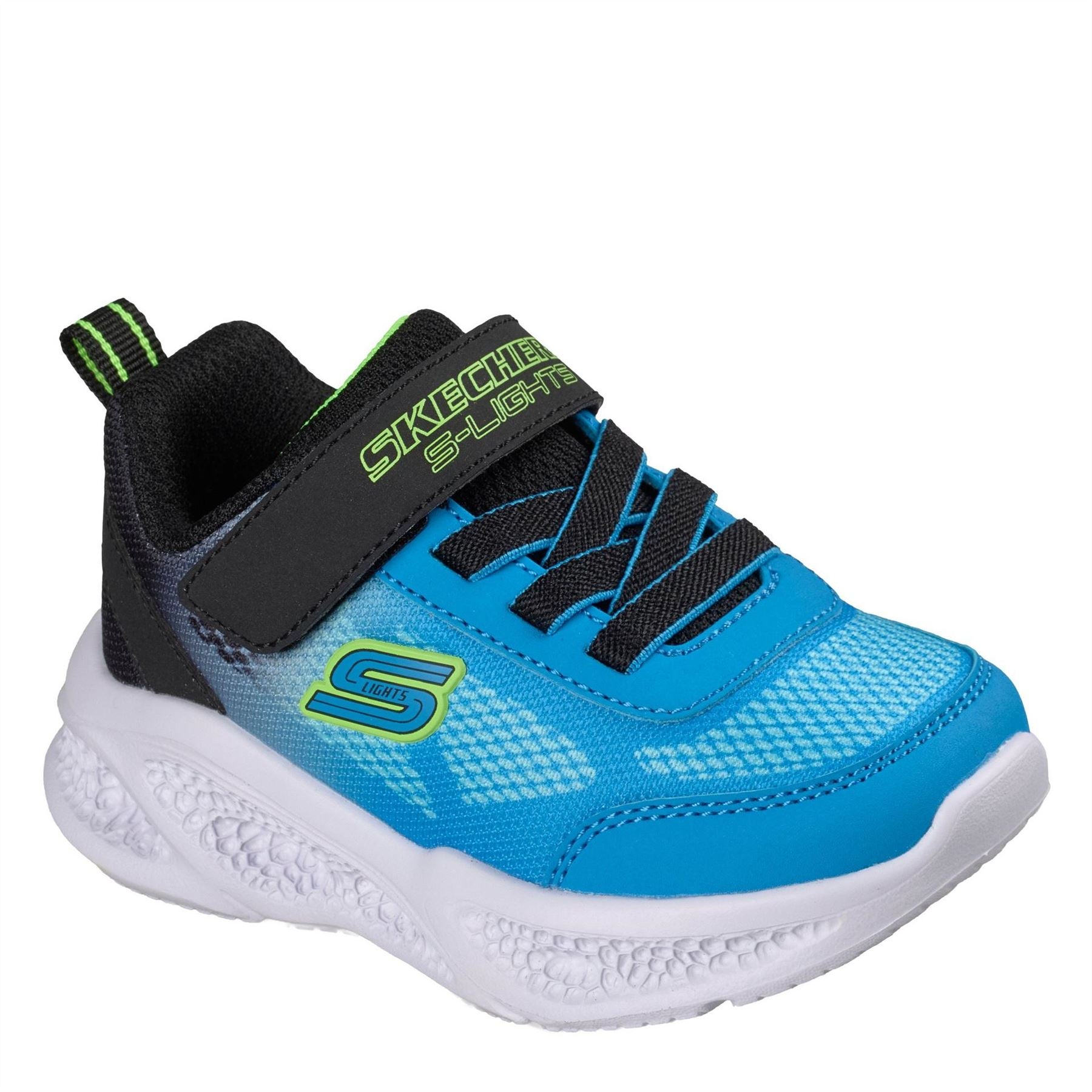 Skechers Lighted Gore  And  Strap Sneaker W Mult Light Up Trainers Boys