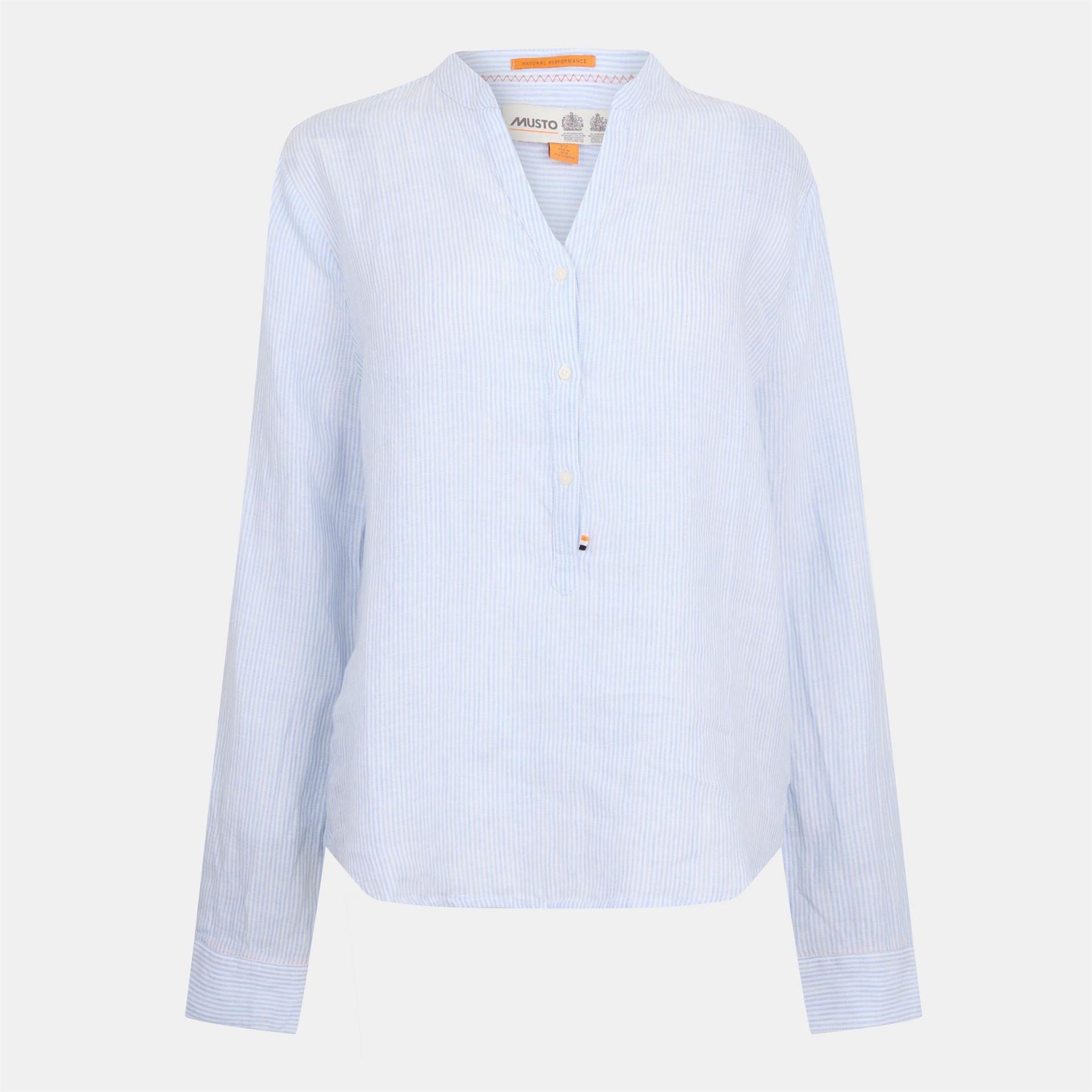 Musto Long Sleeve Linen T-Shirt