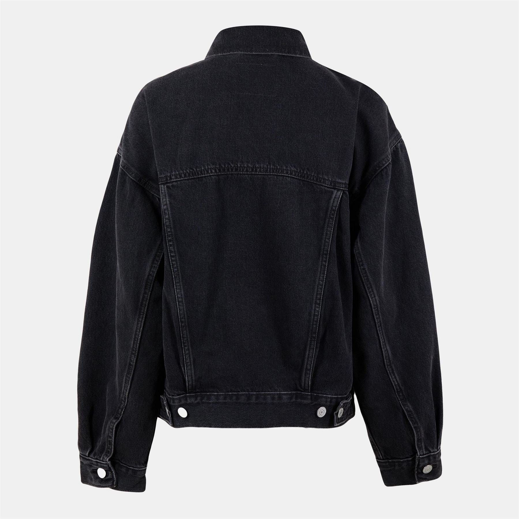 Levis Solid Patterned Denim Jacket with Chest Pocket