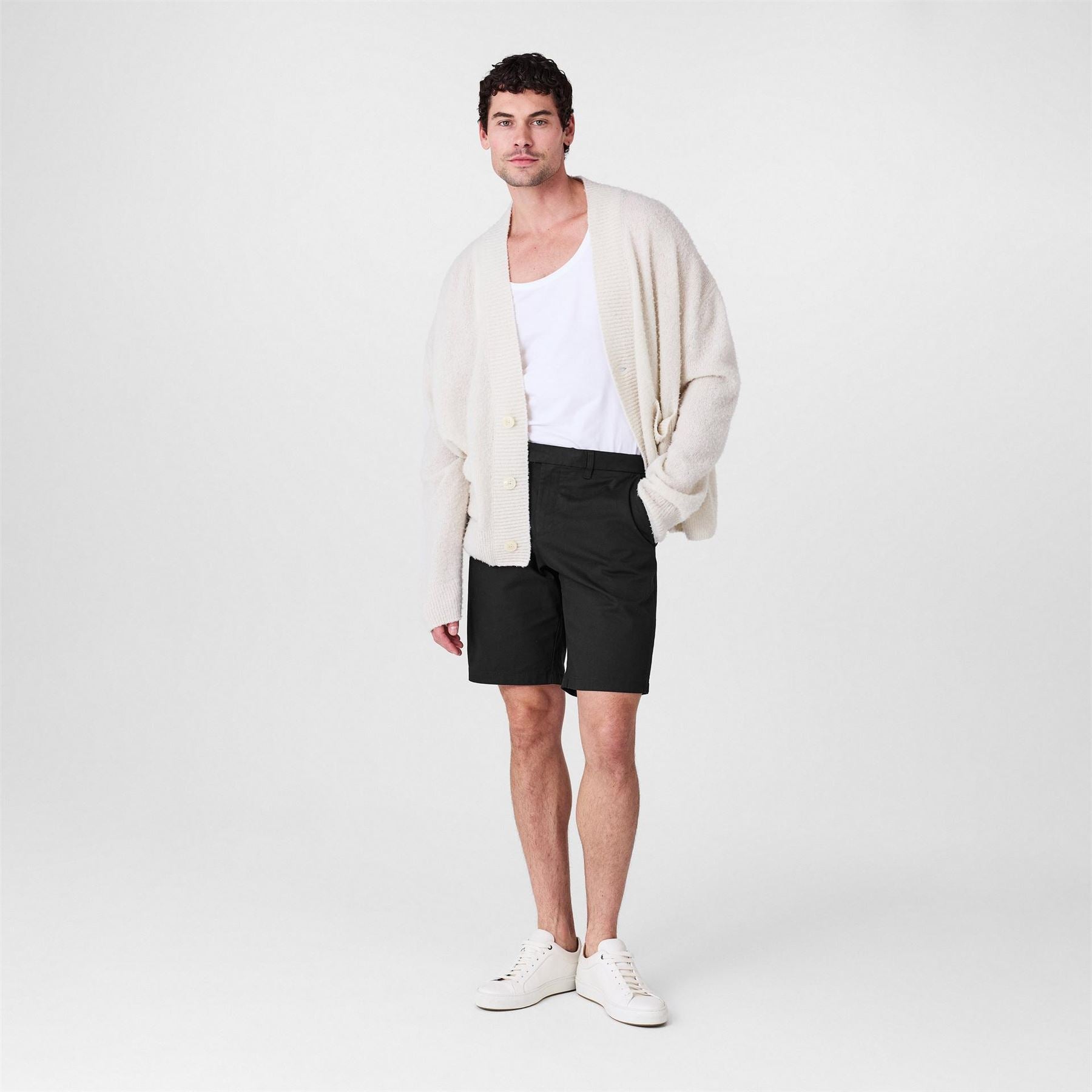 Ted Baker Solid Patterned Chino Shorts