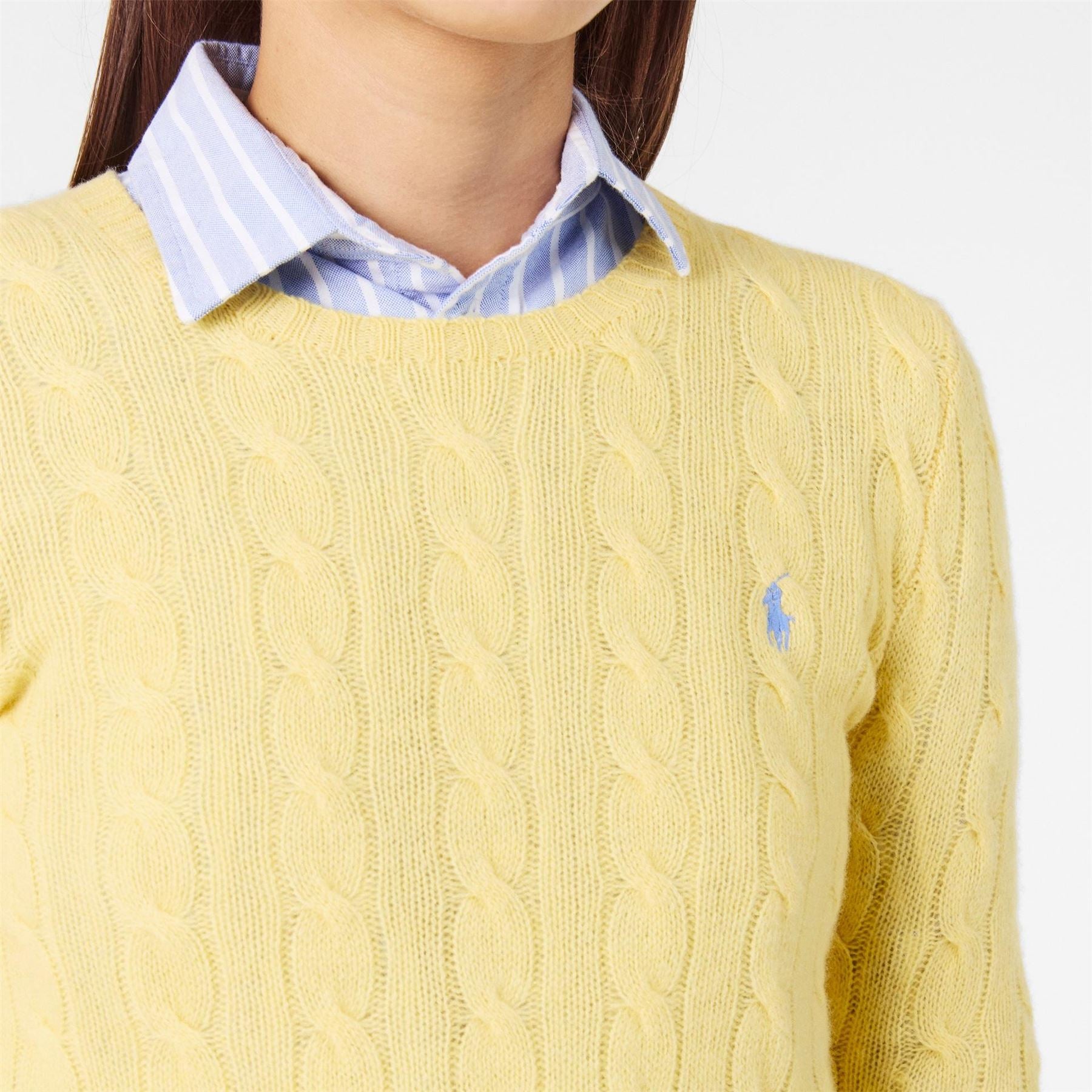 Polo Ralph Lauren Cable Knit V Neck Jumper