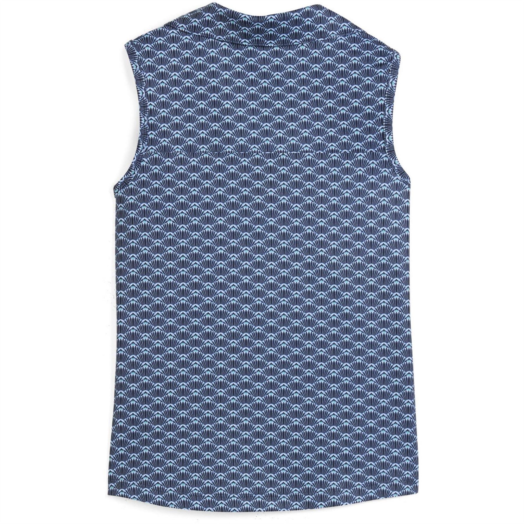 Puma Scallop Sleeveless Performance Polo Shirt