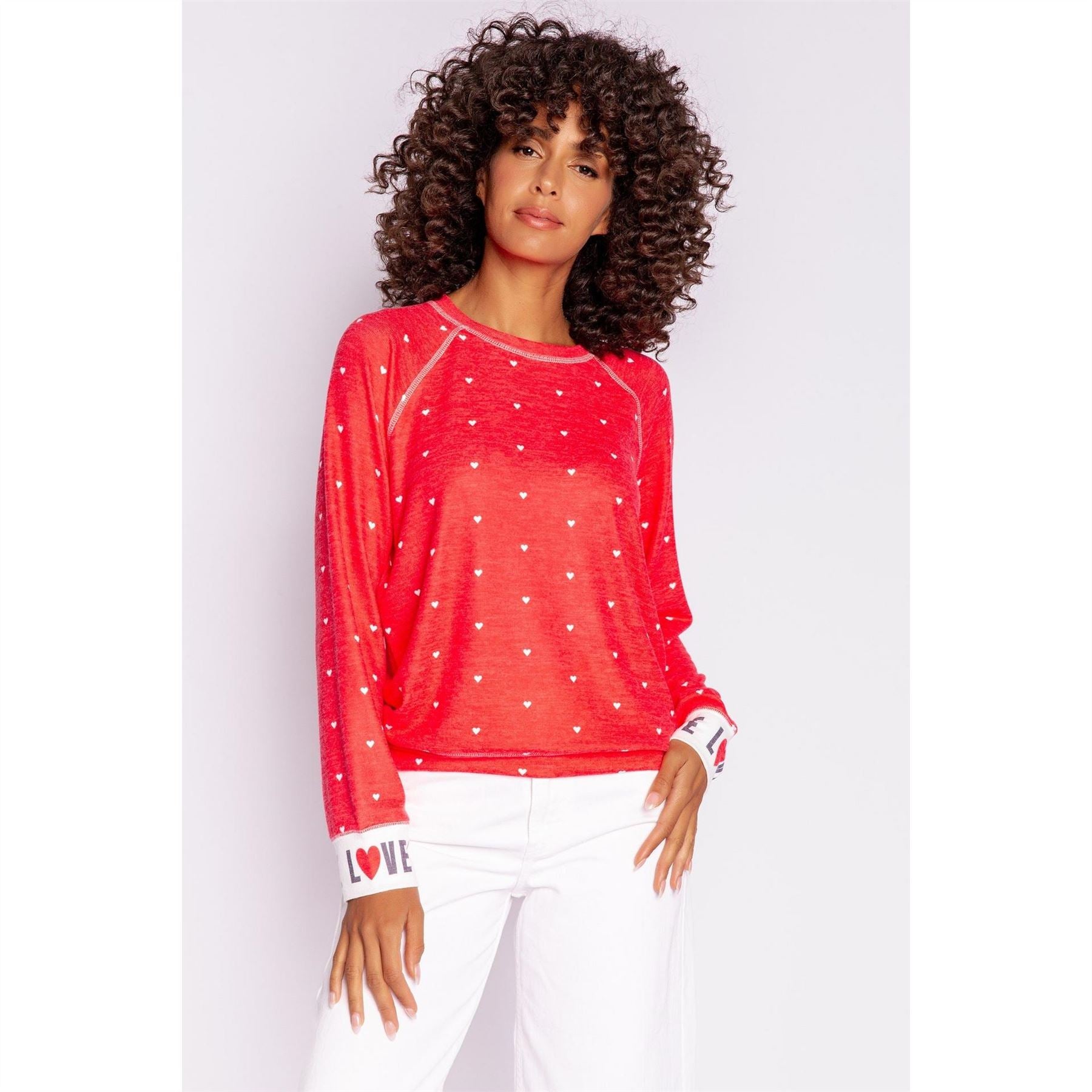 PJ Salvage Salvage Red Loved Shirt