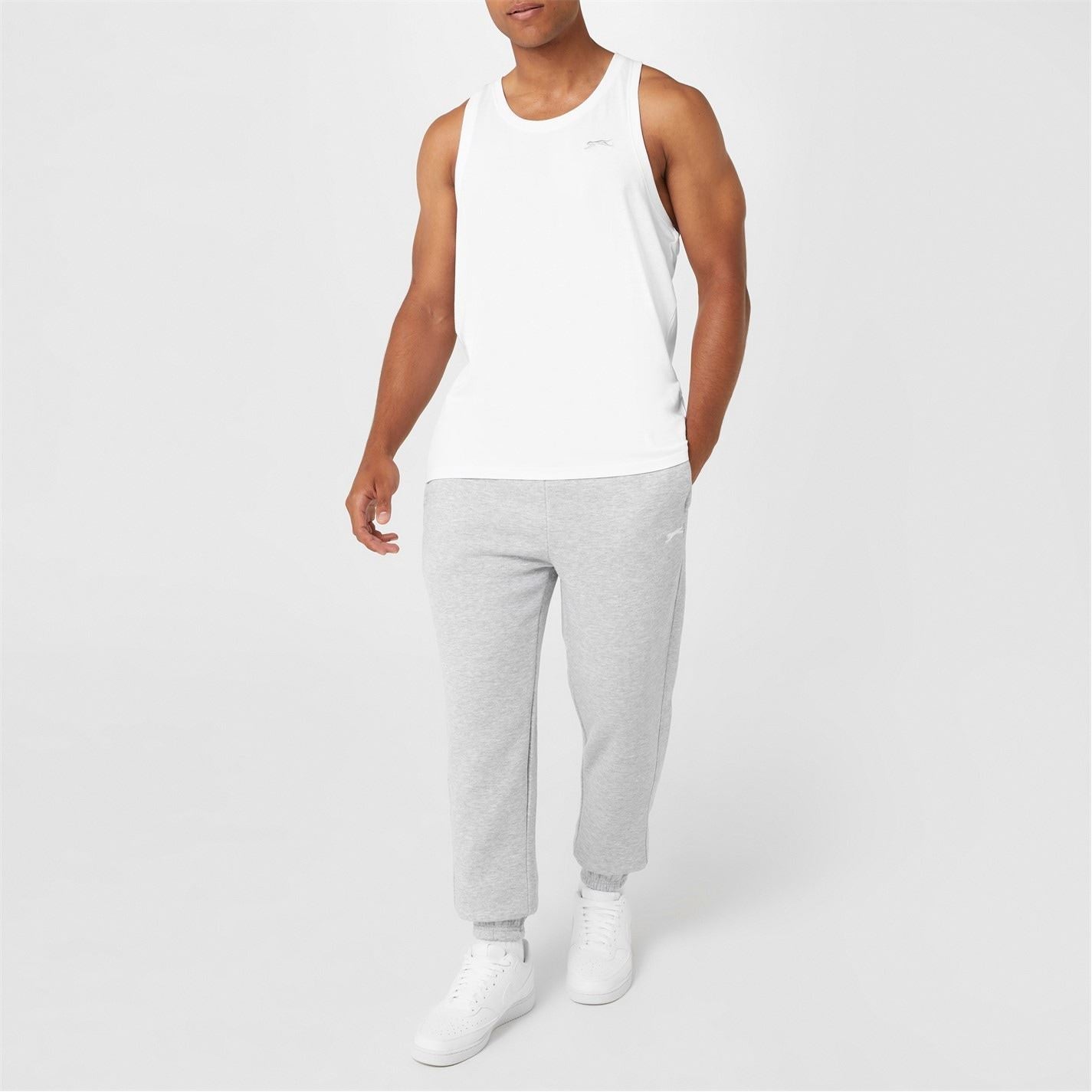 Slazenger Mens Cuffed Fleece Jogging Bottoms