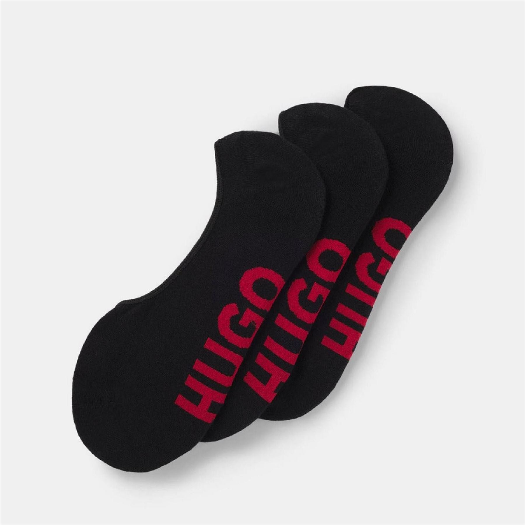 Hugo Pack Of Invisible Socks With Large Logos