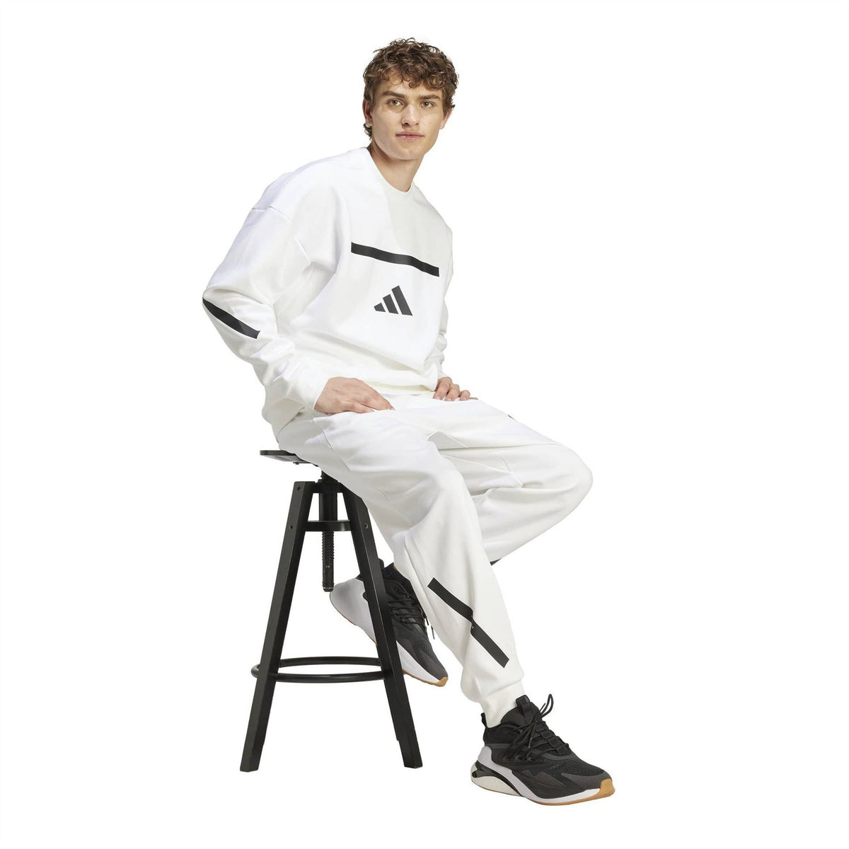 adidas Z.N.E. Crew Neck Long Sleeve Oversized Sweatshirt