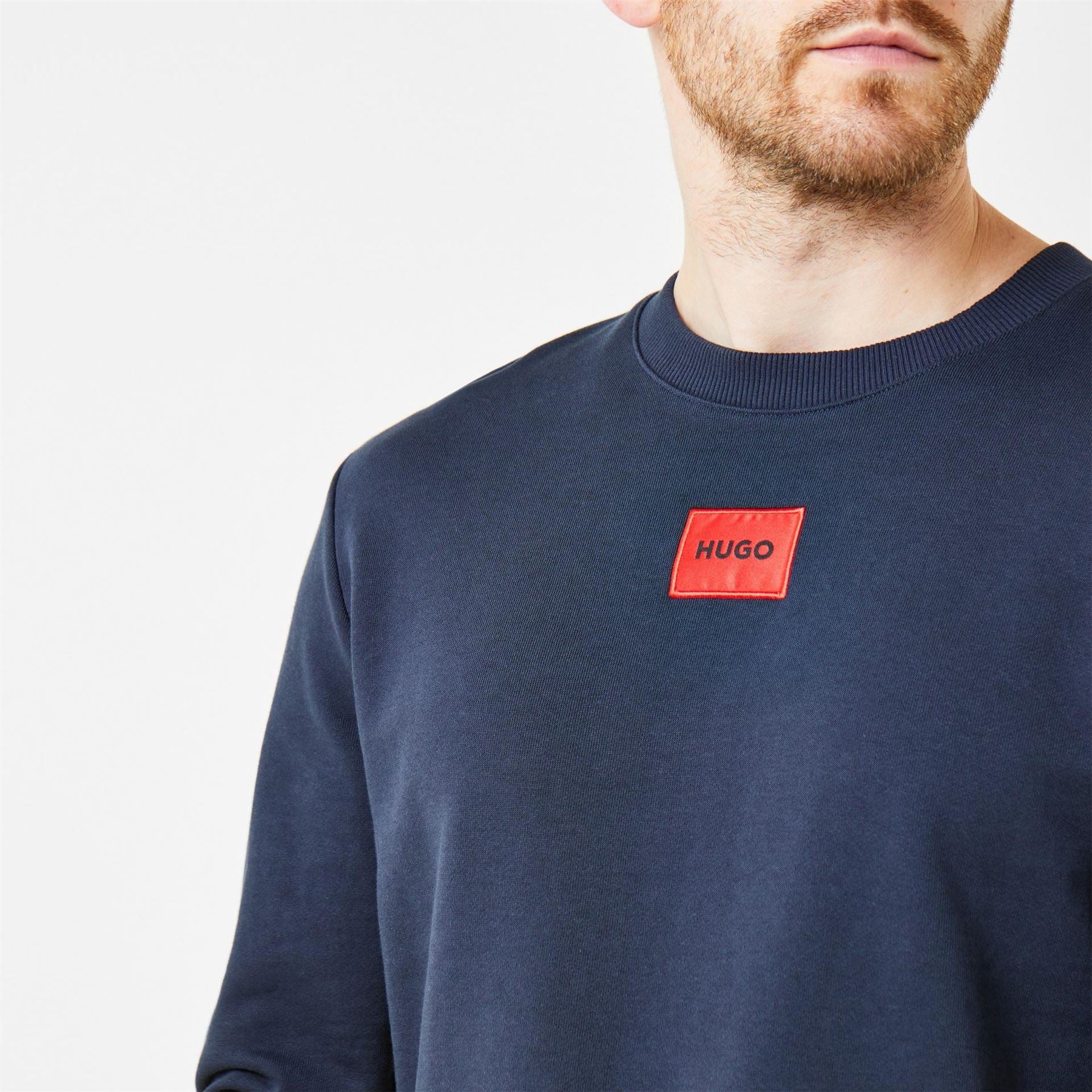 Hugo HUGO Long Sleeve Contemporary Sweatshirt   Crew Neck (Diragol)