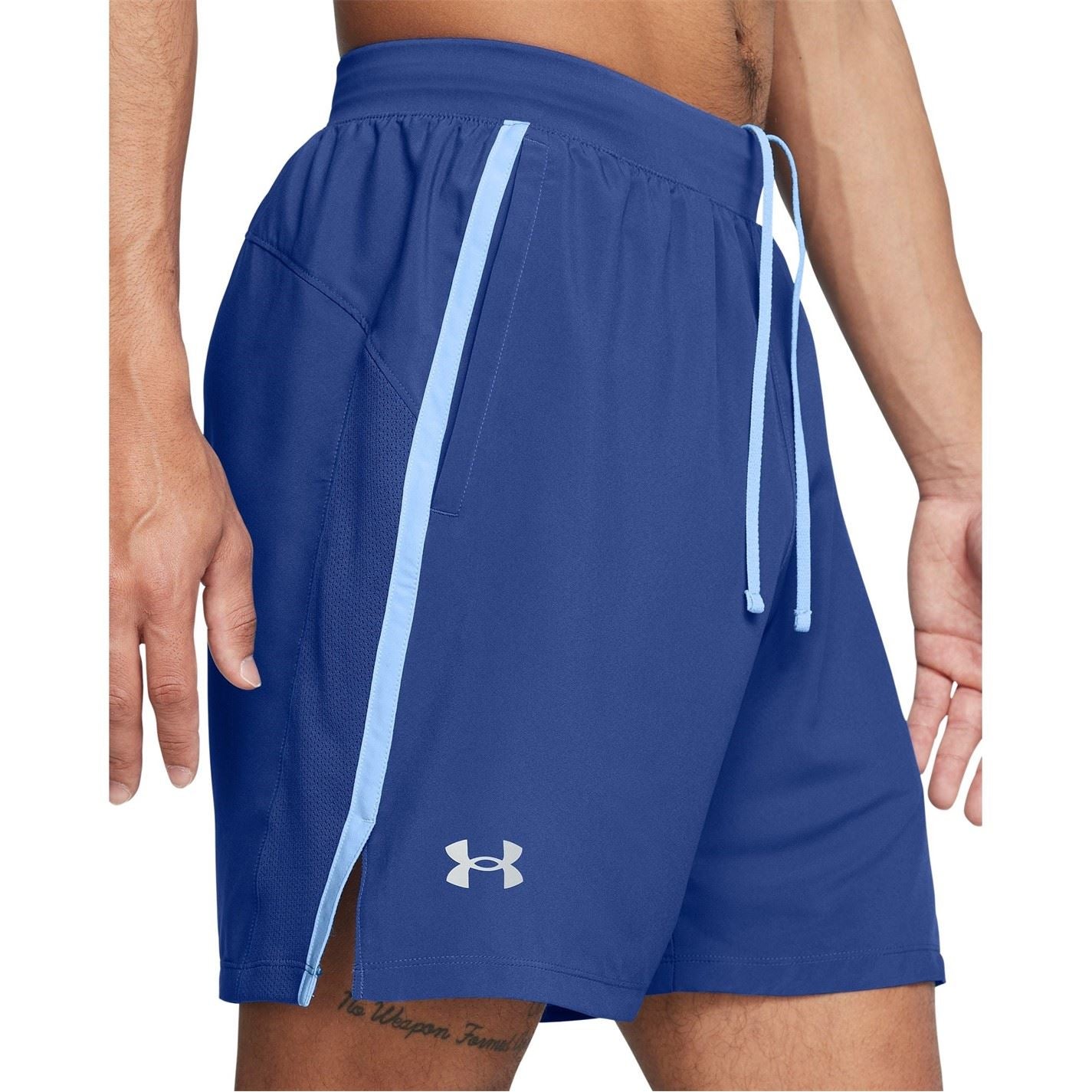 Under Armour Mens Armour Ua Launch 2 In 1 7 Shorts