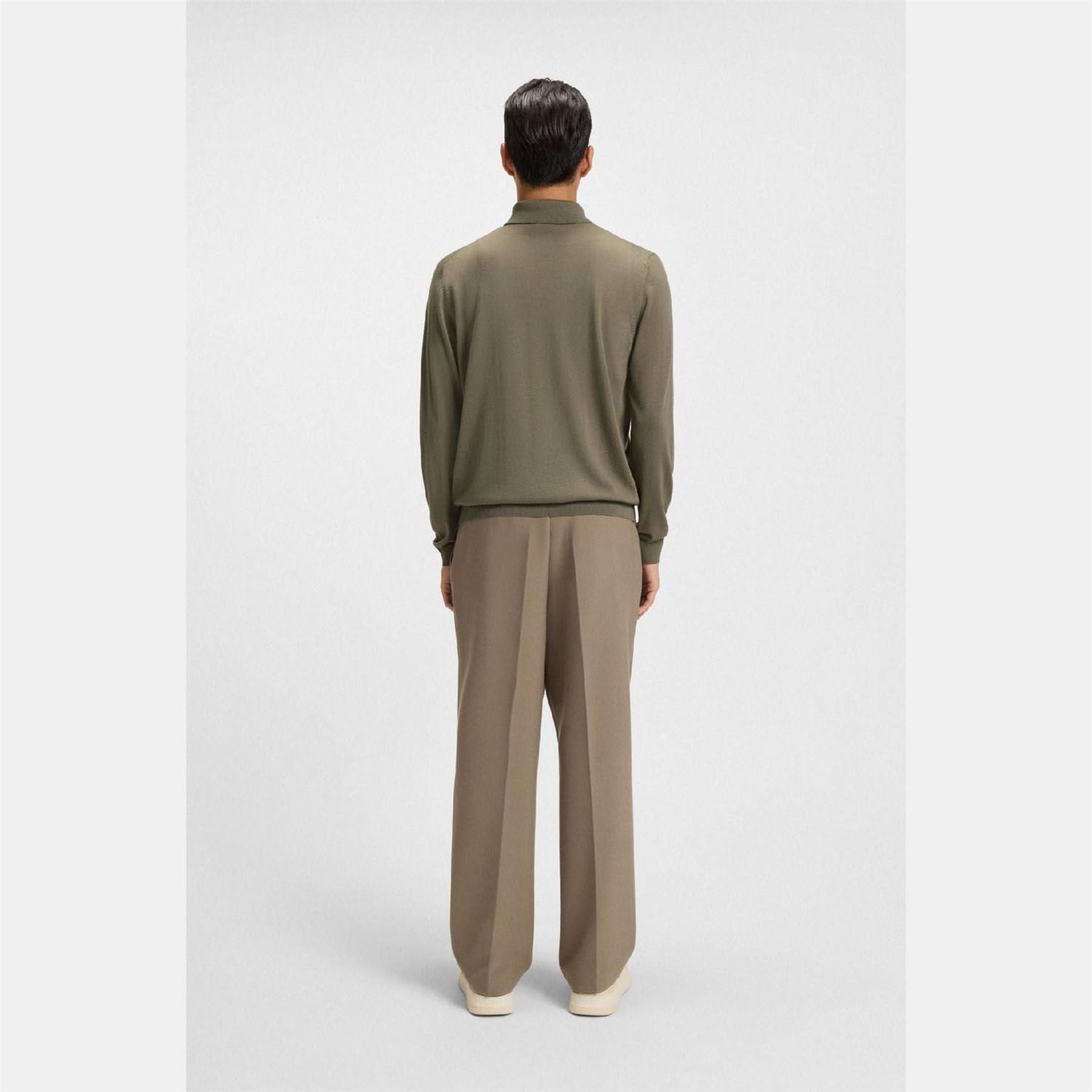 Boss Regular FiT-Shirt In Virgin Wool