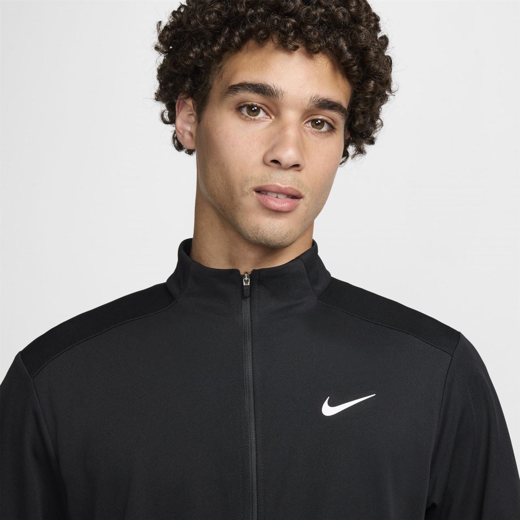 Nike Mock Neck Ribbed Cuff Performance Jacket
