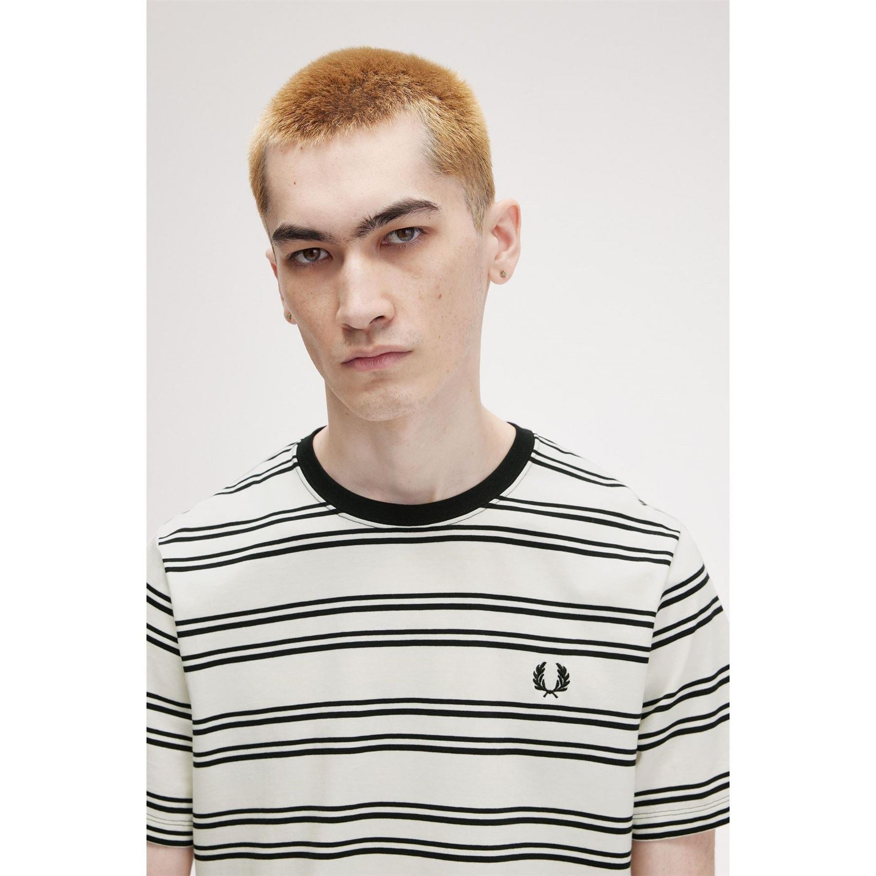 Fred Perry Fine Stripe Regular Fit T-Shirt