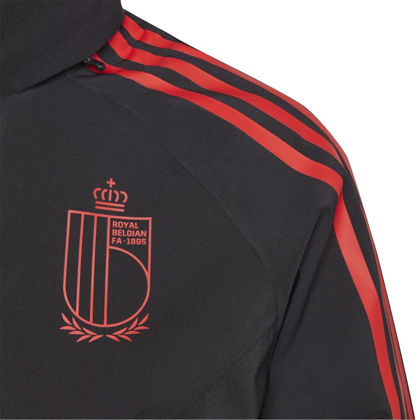 adidas Three Stripes Full Zipper Rain Jacket with Zipped Pocket