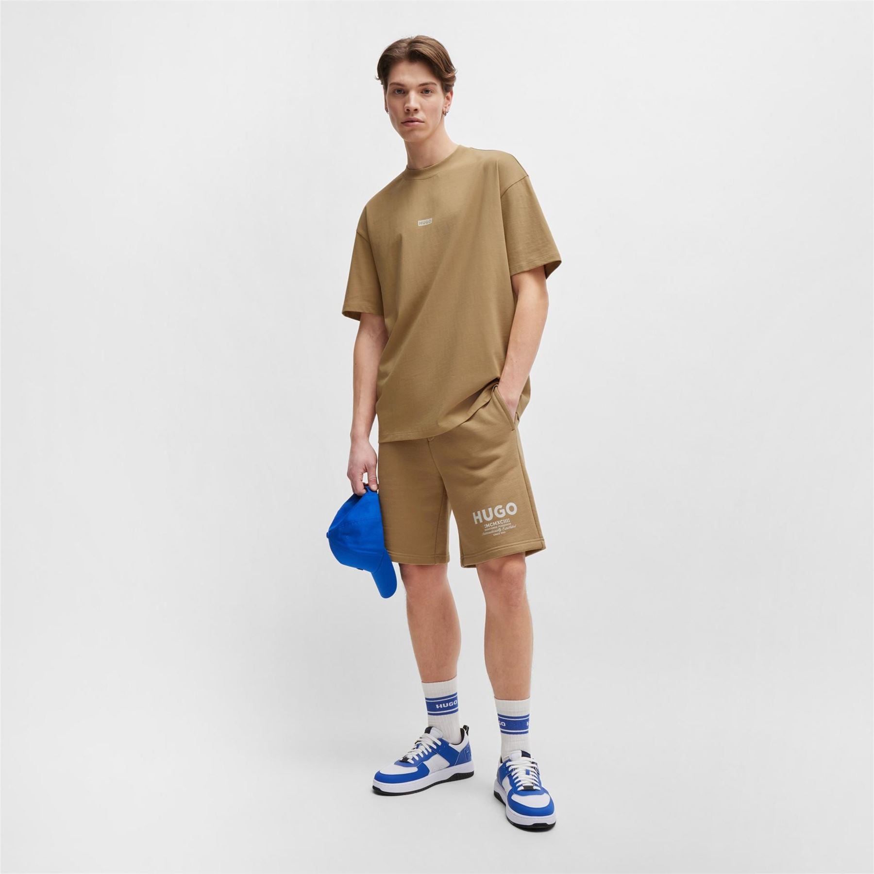 Hugo HUGO Printed Logo Back T Shirt with MCMXCIII text   Regular Fit