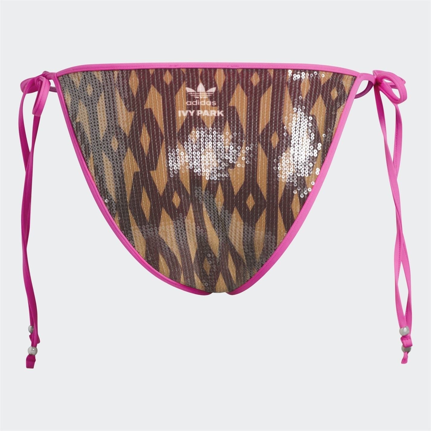 adidas Originals Womens X Ivy Park Sequin Monogram Bikini Bottoms