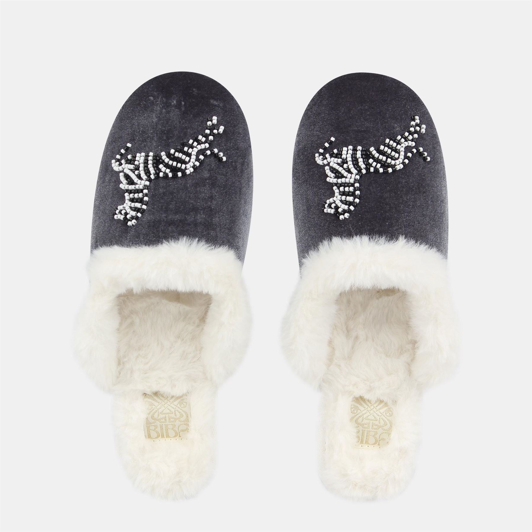 Biba Embroidered Closed Toe Mules