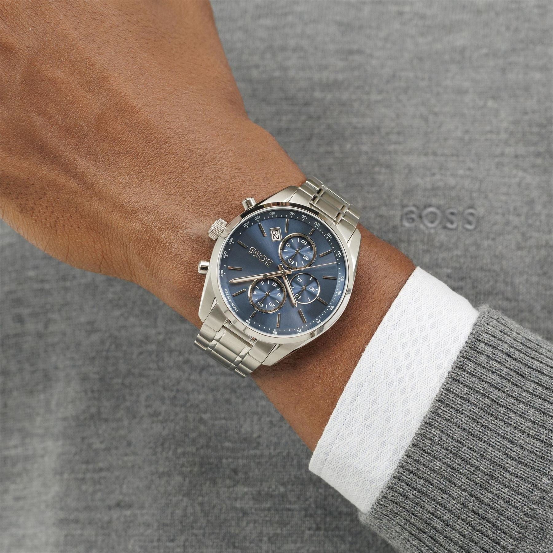 Boss Grand Prix Stainless Steel Watch