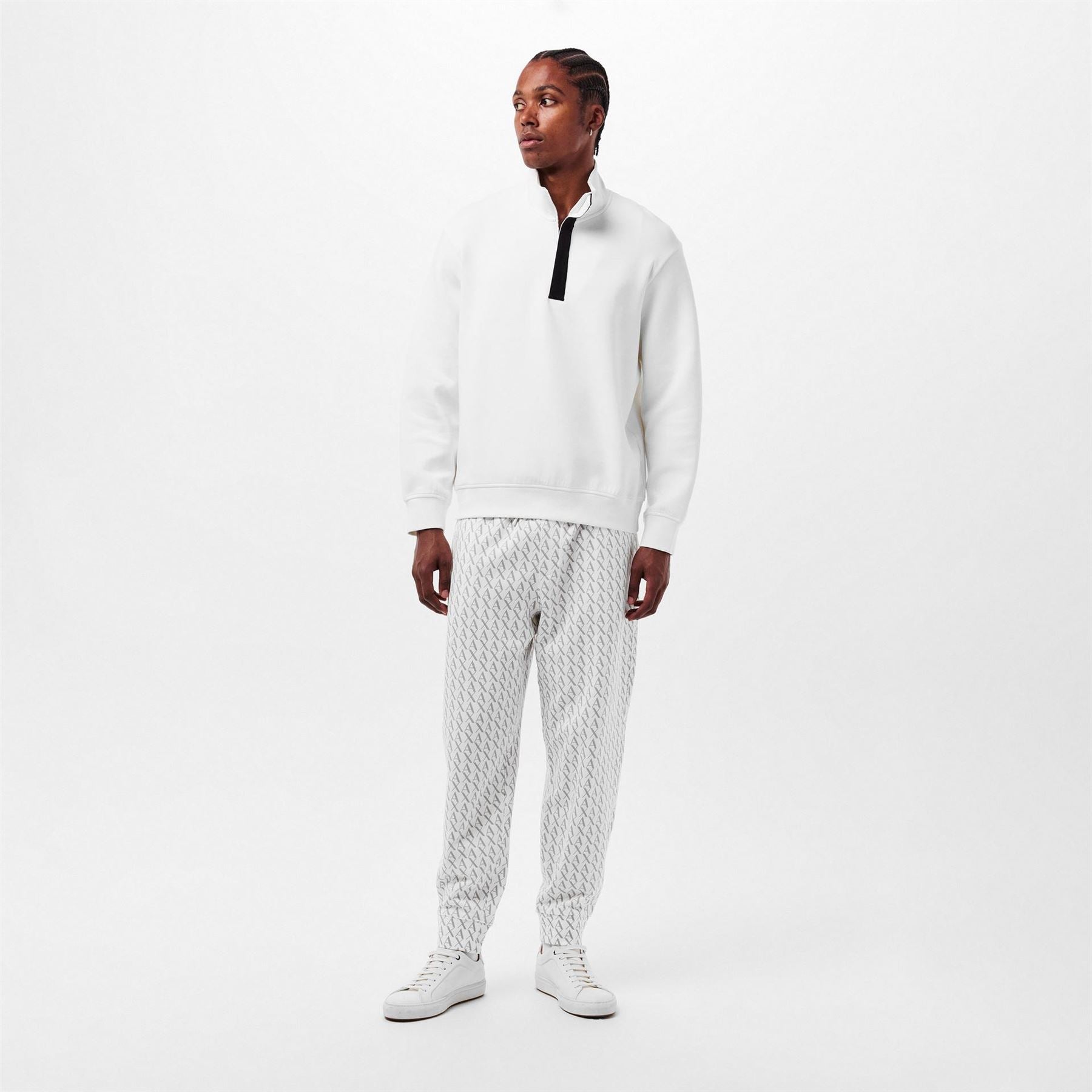 Armani Exchange Exchange Geometric Patterned Track Pants